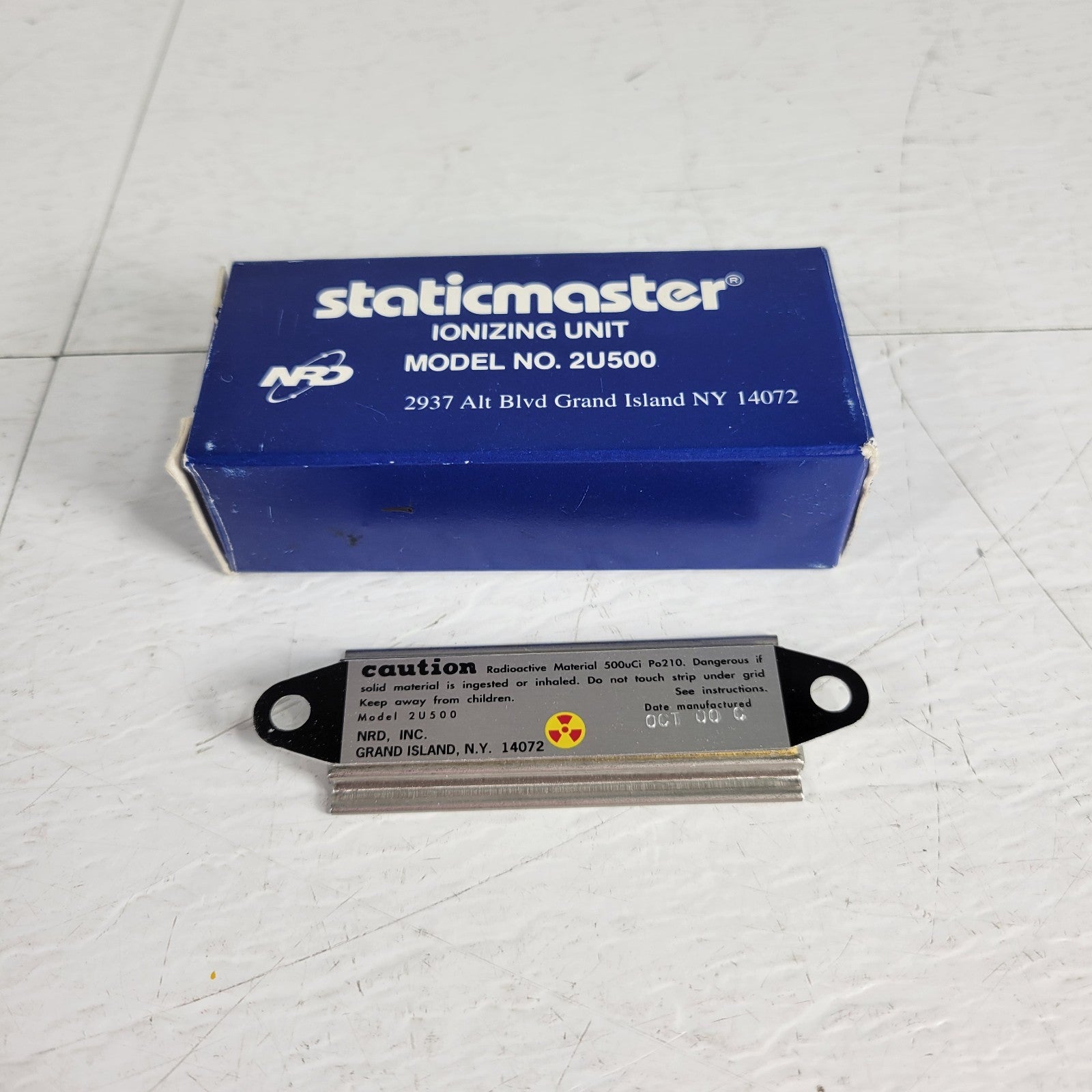 Vintage NRD 2U500 Staticmaster Static Eliminator Ionizing Cartridge Se ...