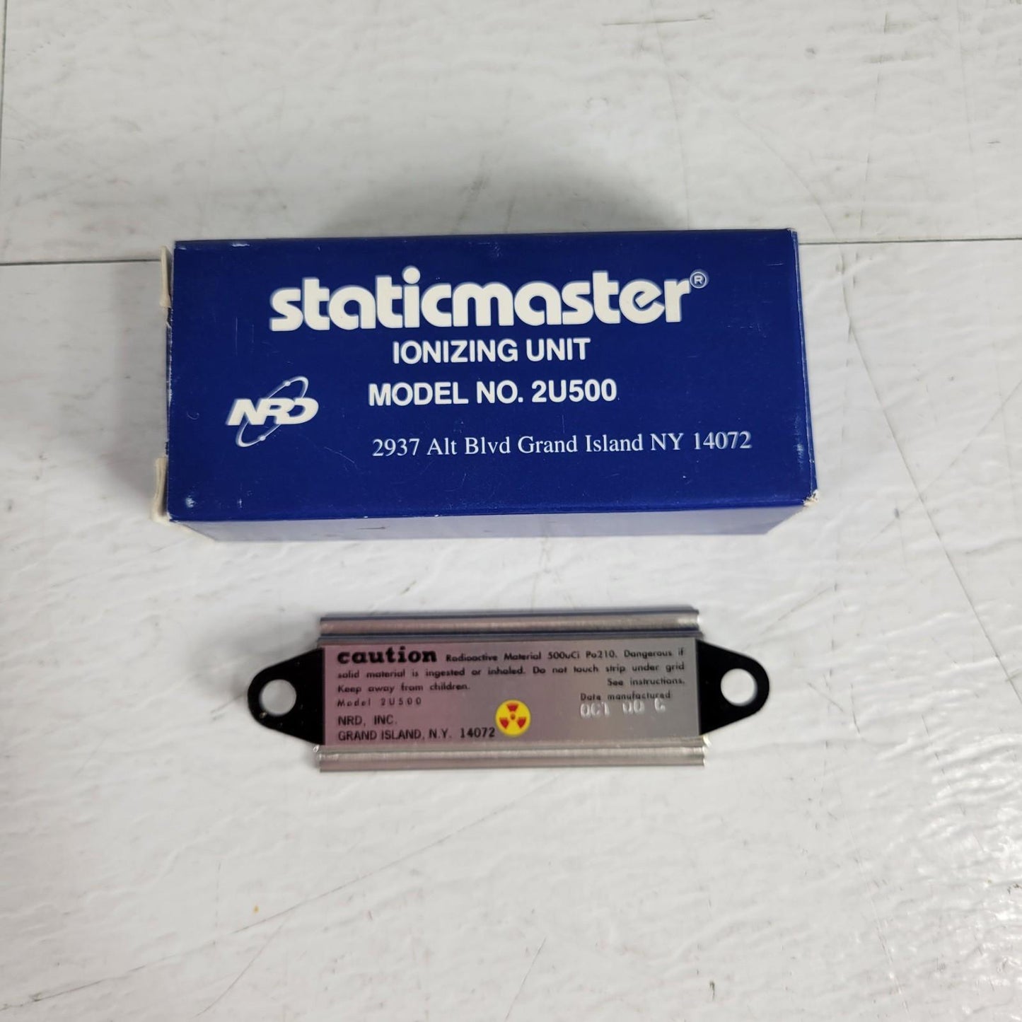 Vintage NRD 2U500 Staticmaster Static Eliminator Ionizing Cartridge Self