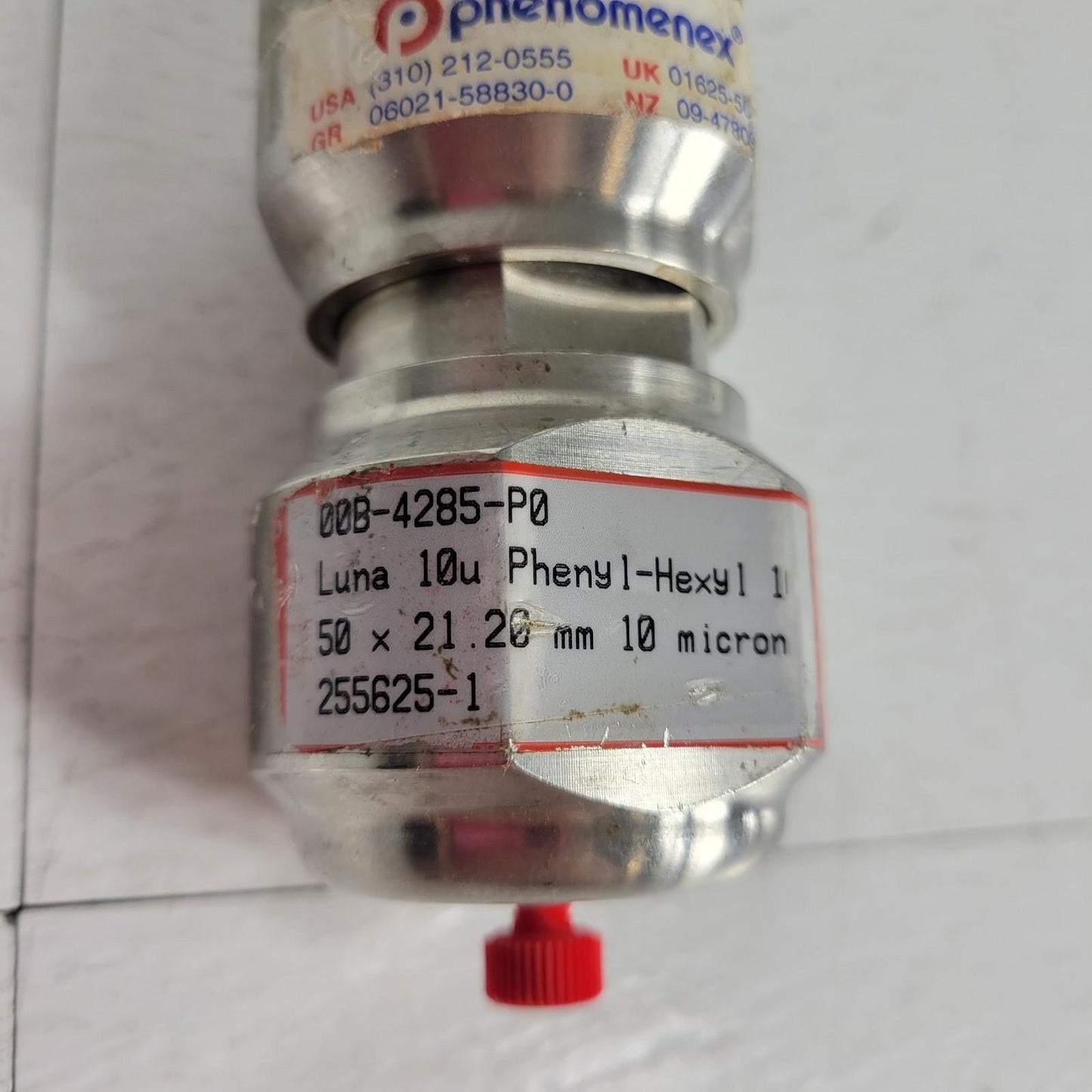 Phenomenex 00B-4285-P0 Luna 10u Phenyl-Hexyl 50 x 21.20mm 10 Micron Column
