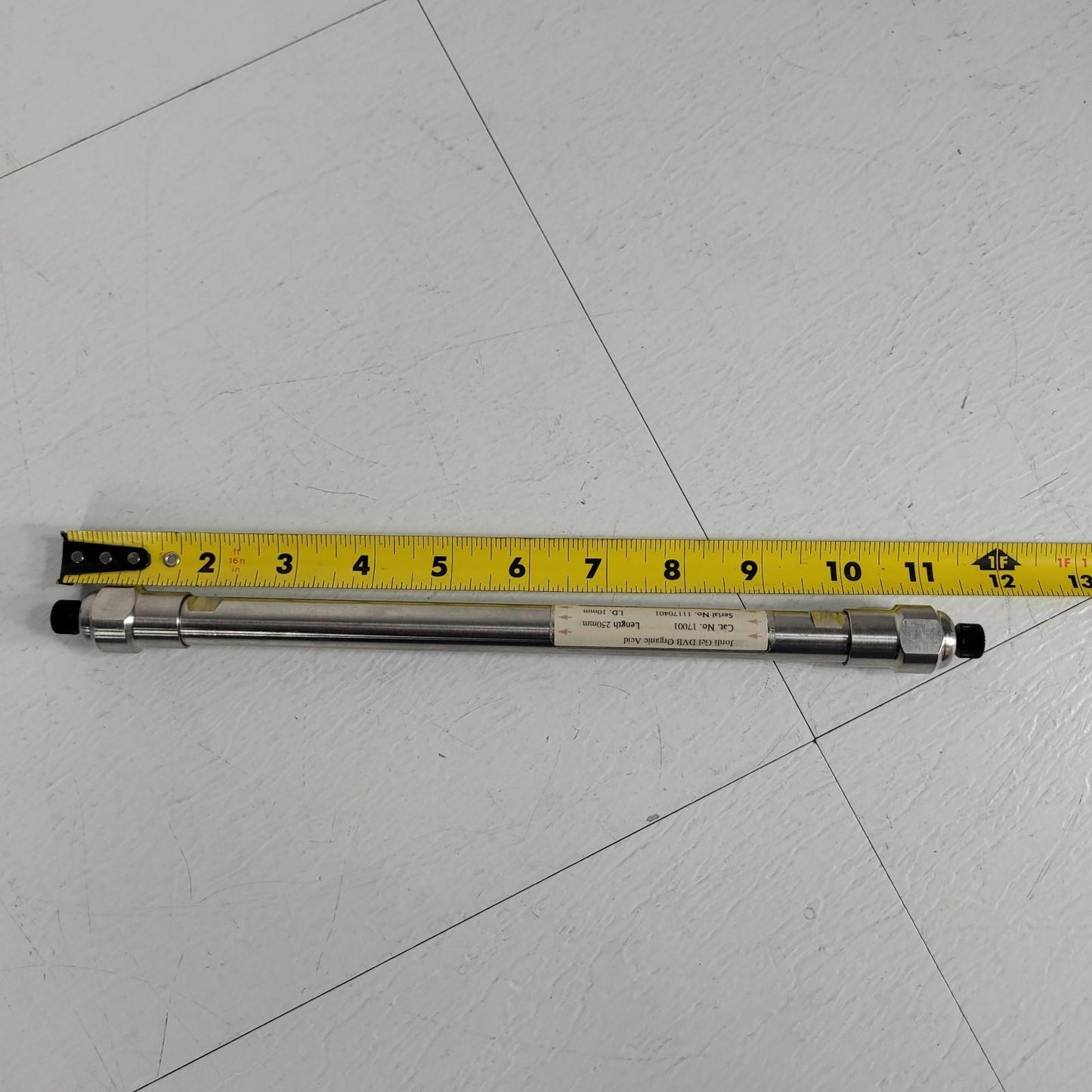 Jordi Labs 17001 Gel DVB Organic Acid 250mm x 10mm I.D. Chromatography Column