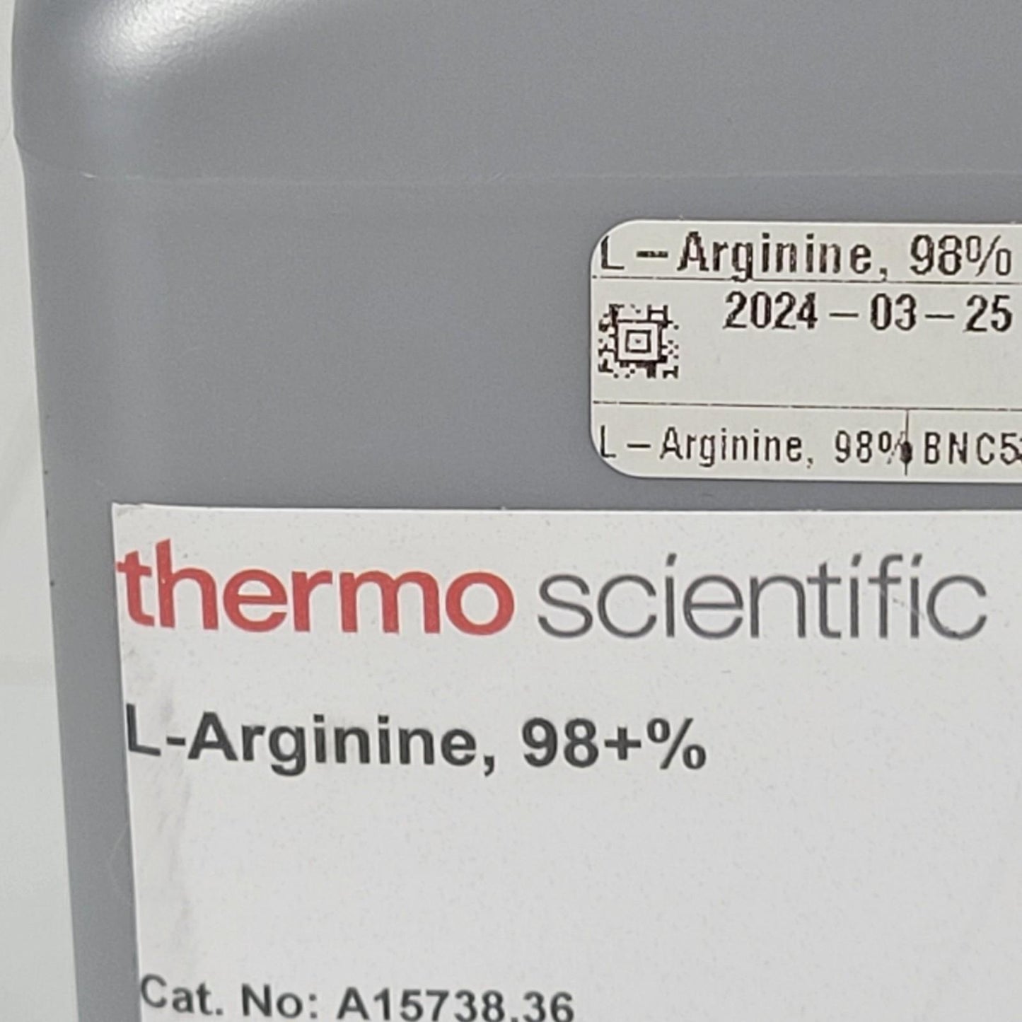 Thermo A15738.36 L-Arginine 98+% Powder C6H14N4O2 500g Alfa Aesar