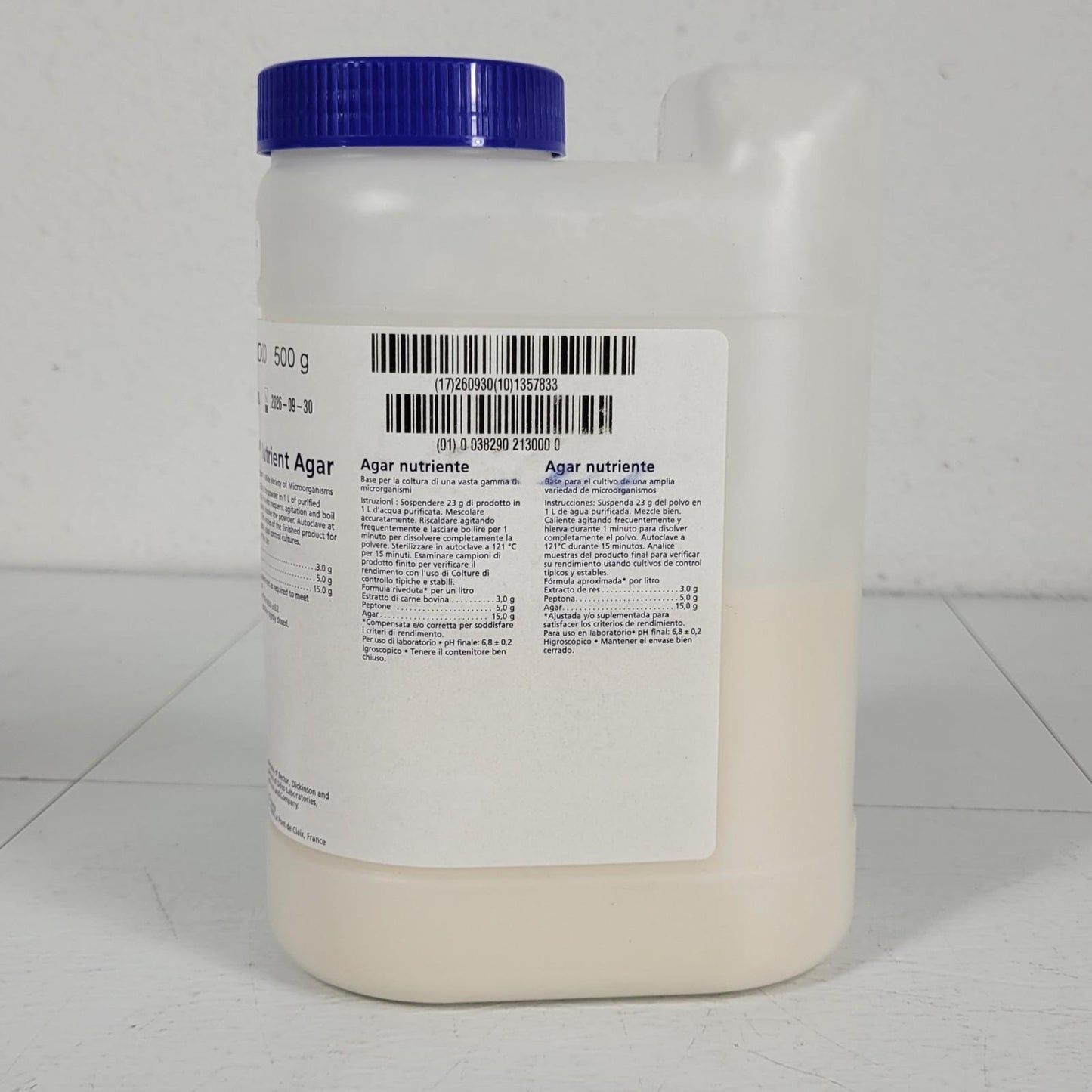 Becton BD Difco 213000 Nutrient Agar Powder Cultivation Microorganisms 500g