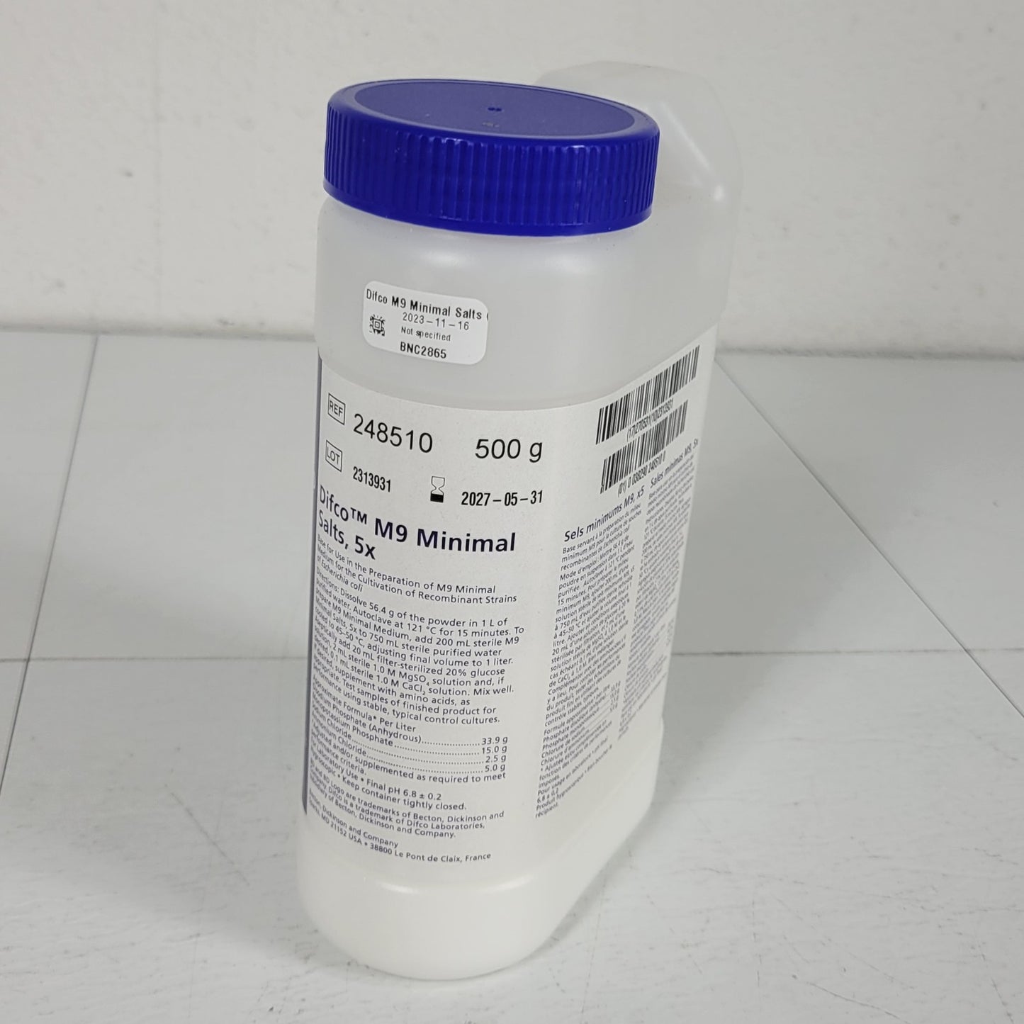 Becton BD Difco 248510 M9 Minimal Salts 5x for Preparation of M9 Minimal Medium