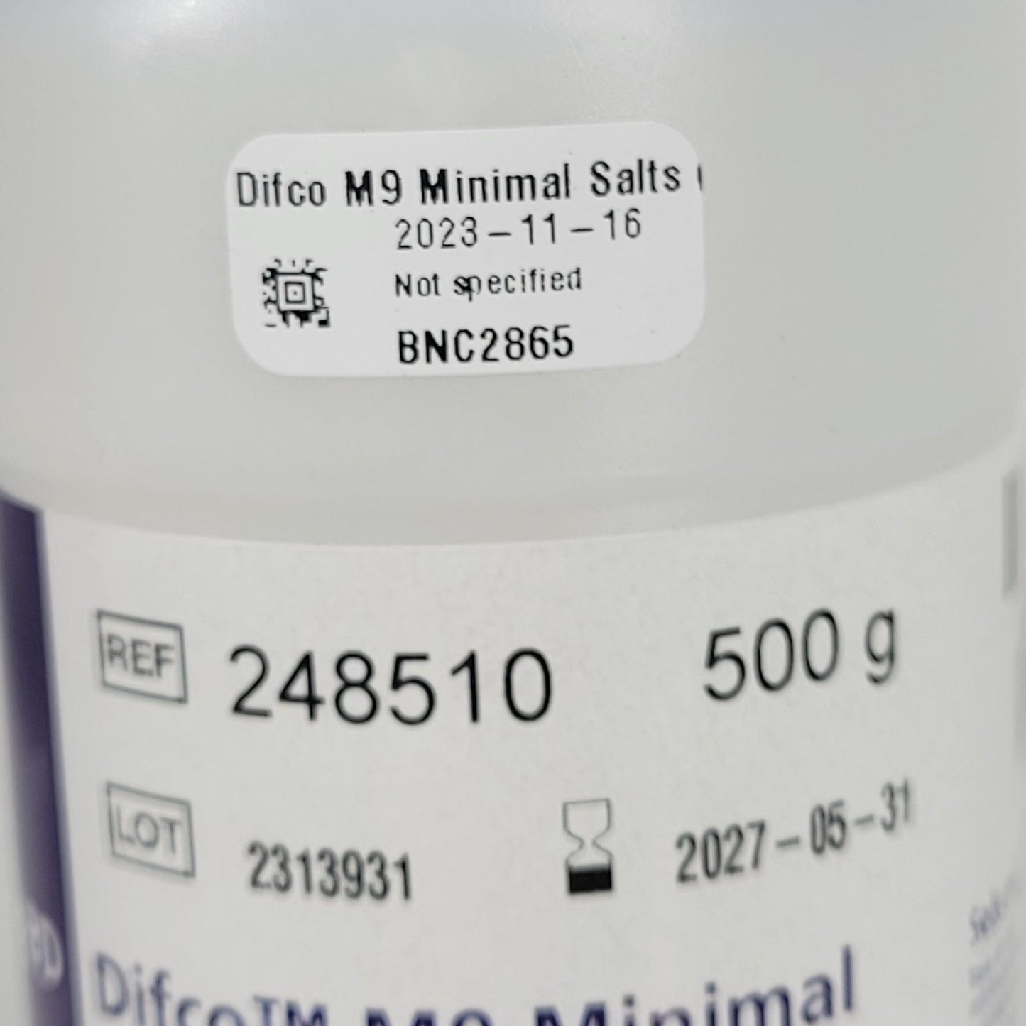 Becton BD Difco 248510 M9 Minimal Salts 5x for Preparation of M9 Minimal Medium