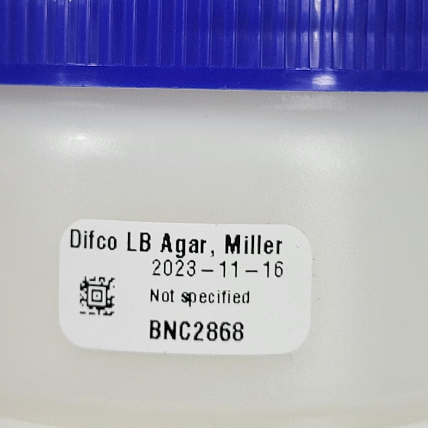 BD Difco 244520 LB Agar, Miller (Laura-Bertani) Base Maintianing E. coli 500 g