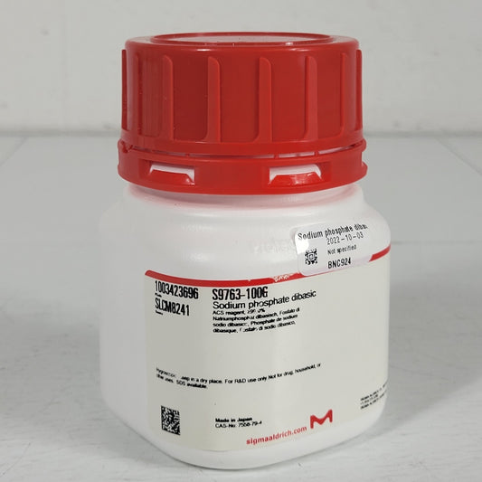 Sigma Aldrich S9763-100G Sodium Phosphate Dibasic Na2HPO4 ACS Reagent ≥99.0%