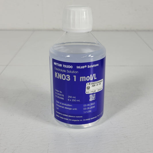 Mettler Toledo 51350078 Electrolyte Solution KNO3 1 mol/L 250 mL pH