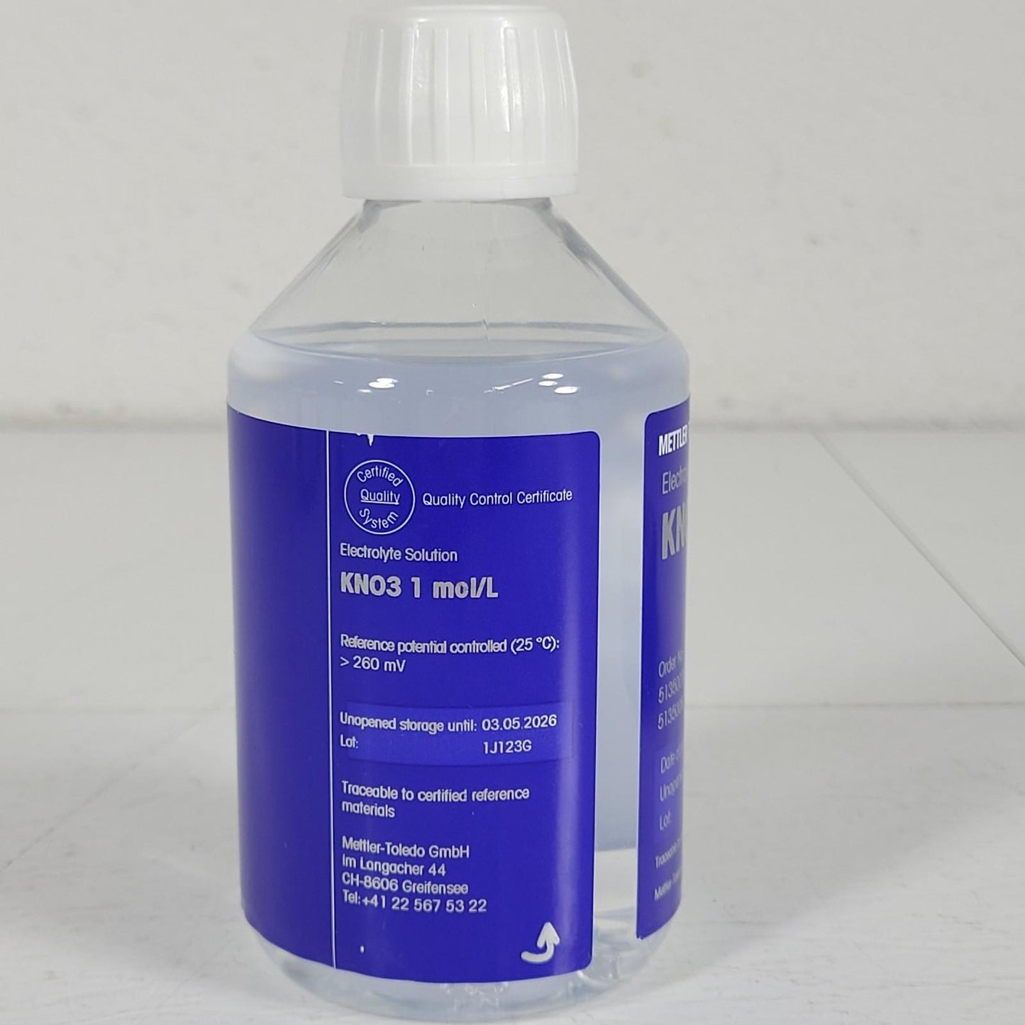 Mettler Toledo 51350078 Electrolyte Solution KNO3 1 mol/L 250 mL pH