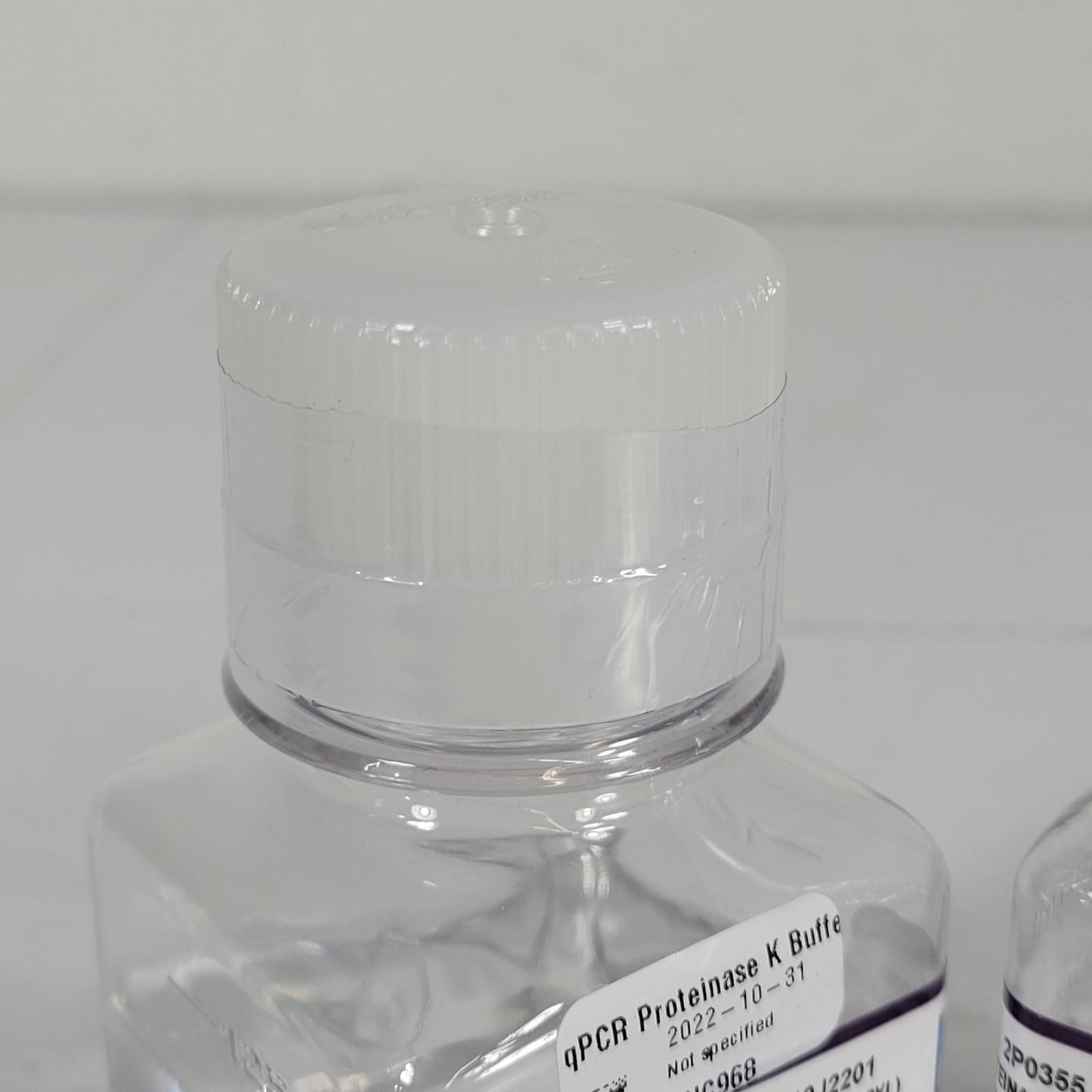 Lot of 2 Teknova 2P0355 qPCR Proteinase K Buffer 100 mL Each