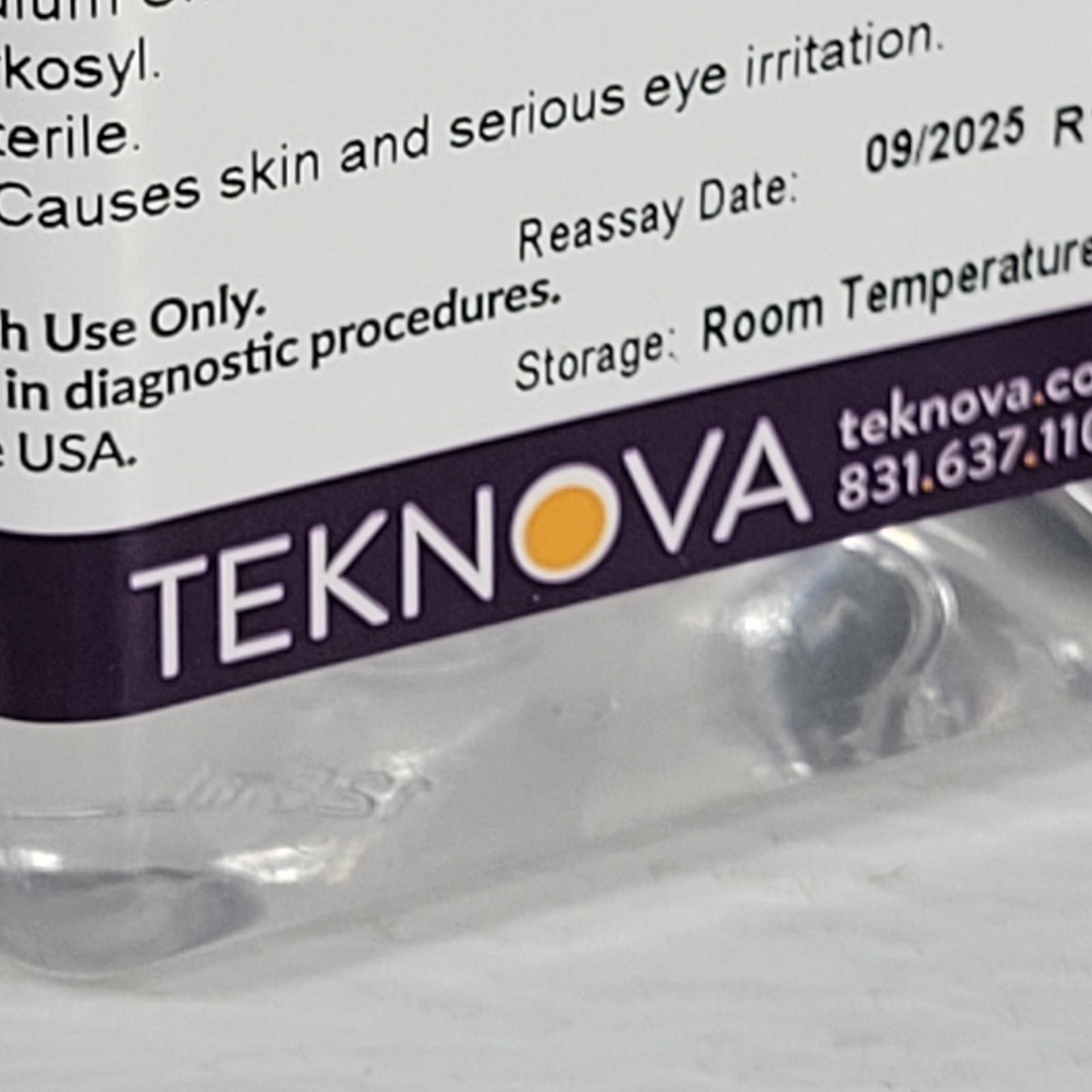 Lot of 2 Teknova 2P0355 qPCR Proteinase K Buffer 100 mL Each