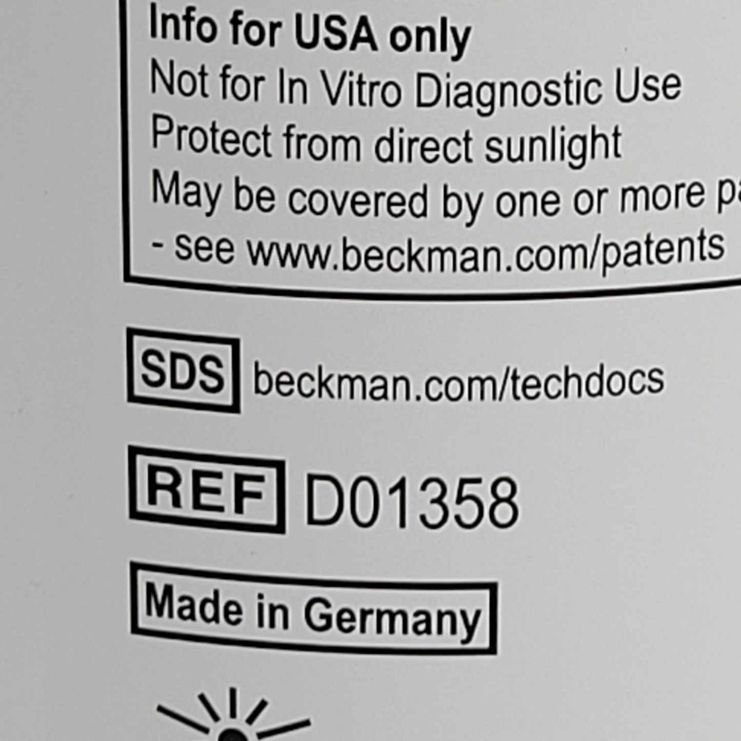 Beckman Coulter D01358 OptiMATE 80% Iodixanol Purification Step Gradients 500 mL