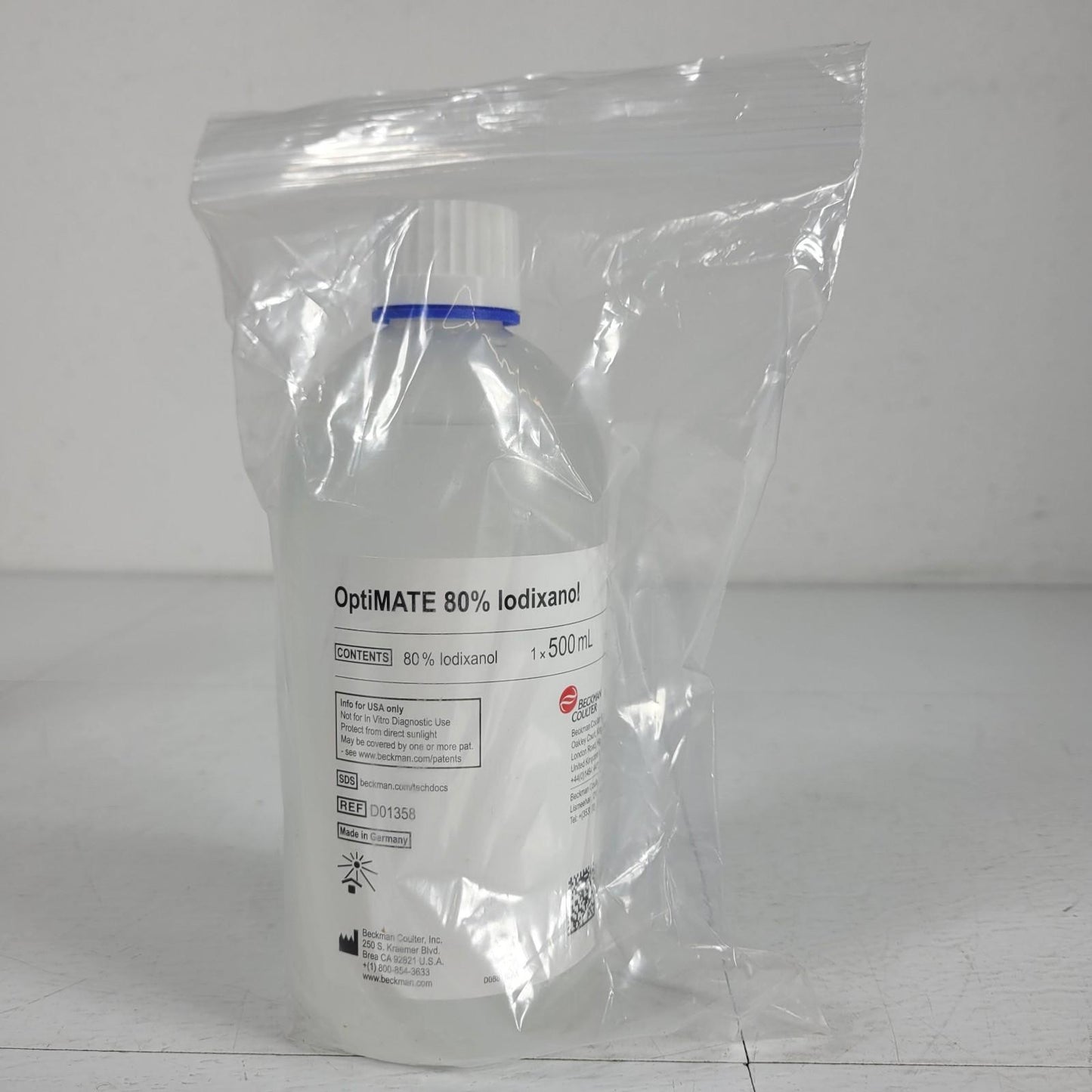 Beckman Coulter D01358 OptiMATE 80% Iodixanol Purification Step Gradients 500 mL
