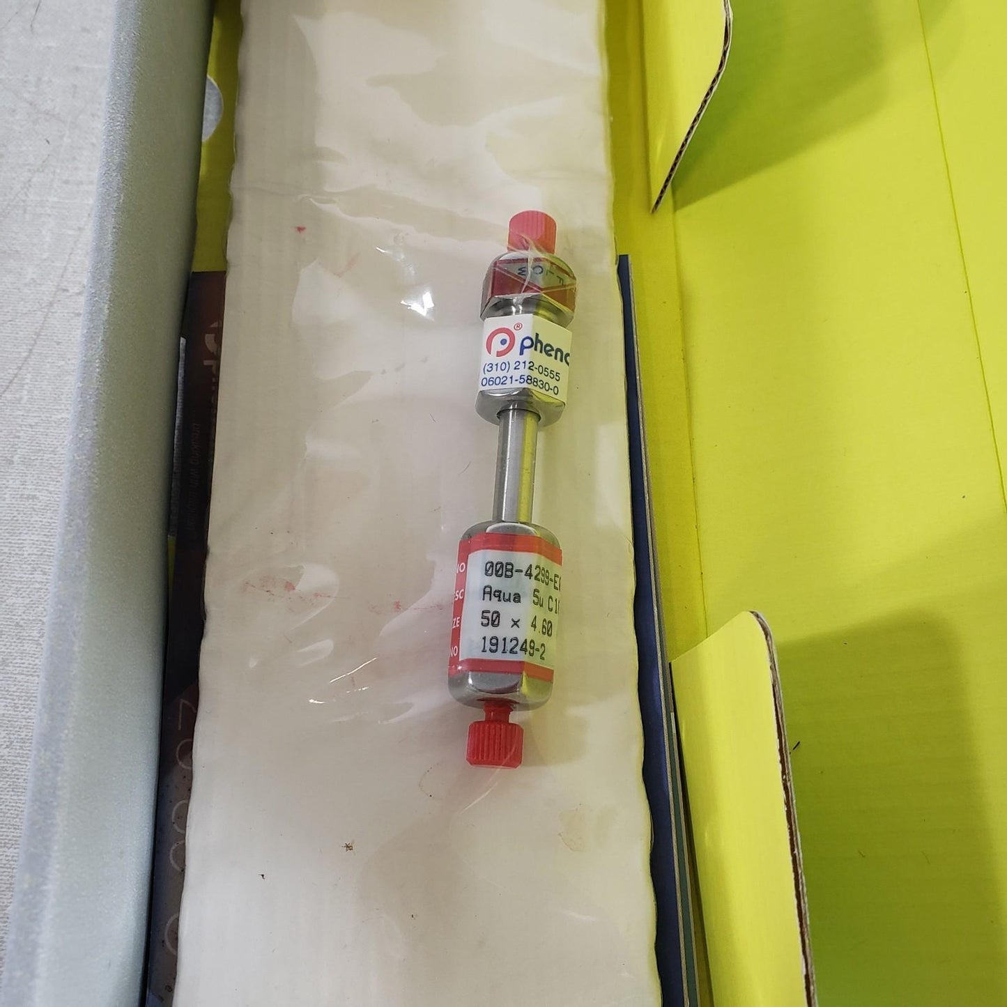 Phenomenex 00B-4299-E0 HPLC Column Aqua 5u C18 125A 50mm x 4.6mm Liquid Chromat