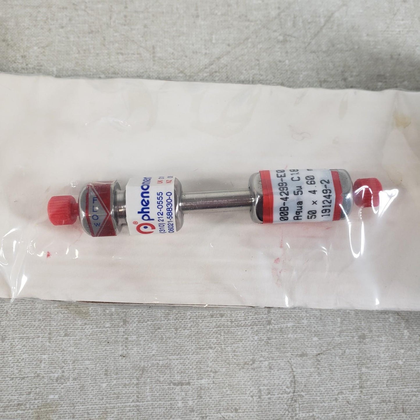 Phenomenex 00B-4299-E0 HPLC Column Aqua 5u C18 125A 50mm x 4.6mm Liquid Chromat