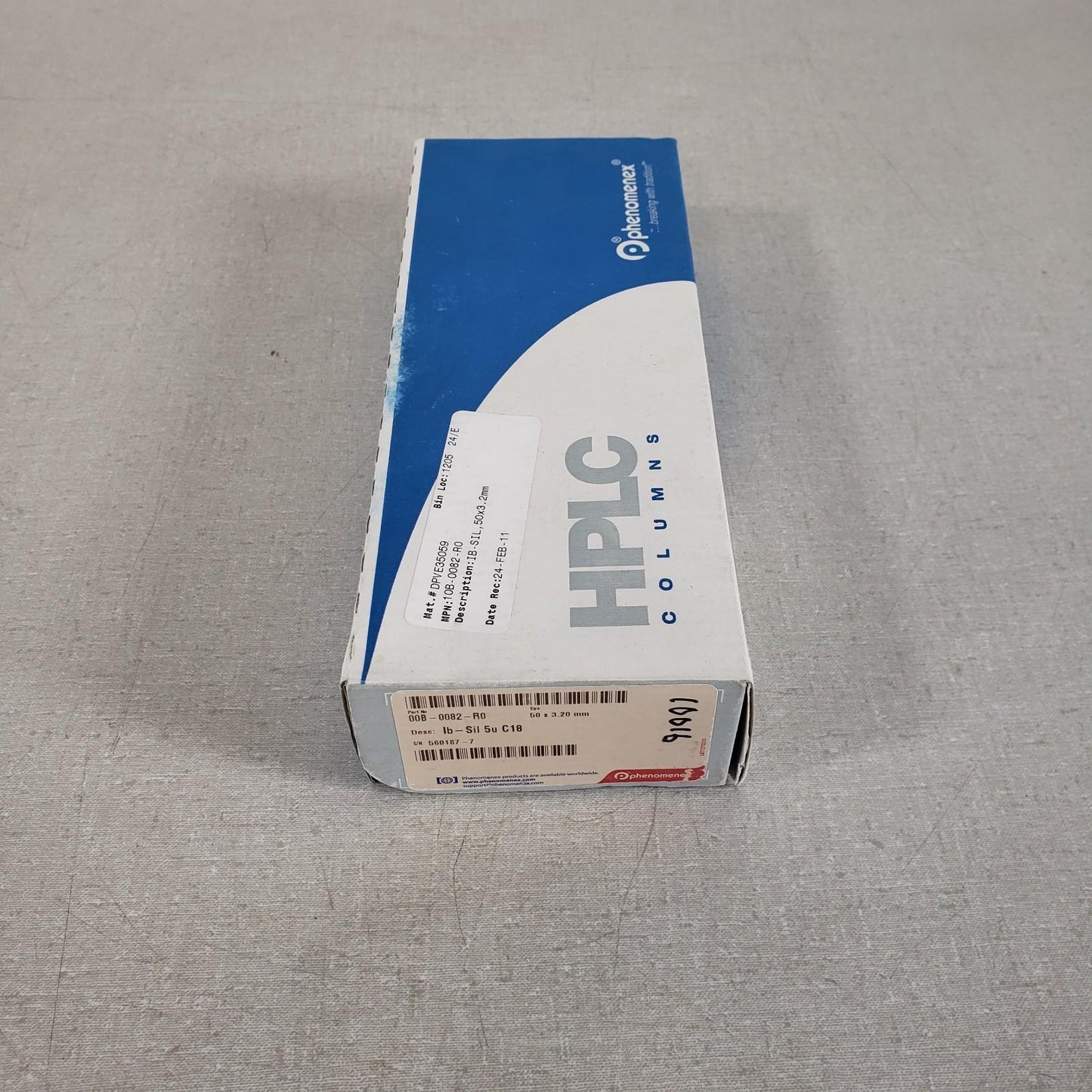 Phenomenex 00B-0082-R0 IB-SIL, 50mm x 3.2mm 5 Micron C18 HPLC Column Chromat