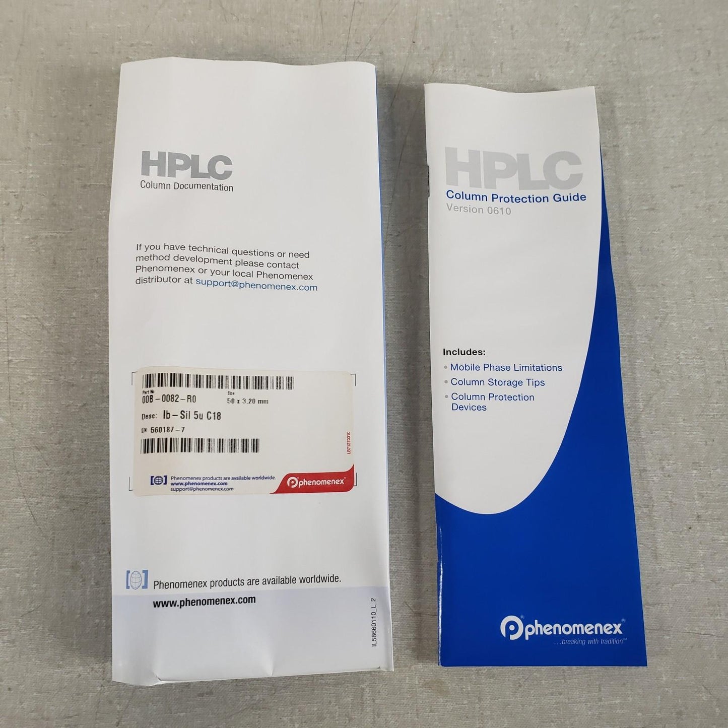 Phenomenex 00B-0082-R0 IB-SIL, 50mm x 3.2mm 5 Micron C18 HPLC Column Chromat