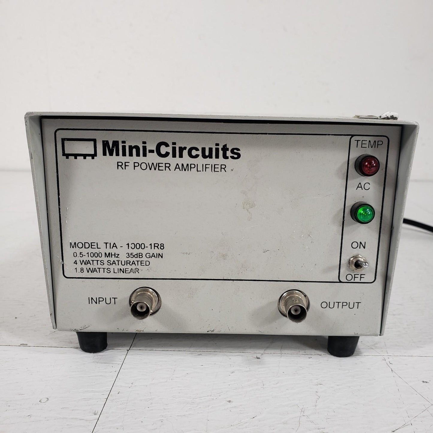 Mini-Circuits TIA-1000-1R8 RF Power Amplifier 0.5-1000MHz 35dB 4 Watts Saturated