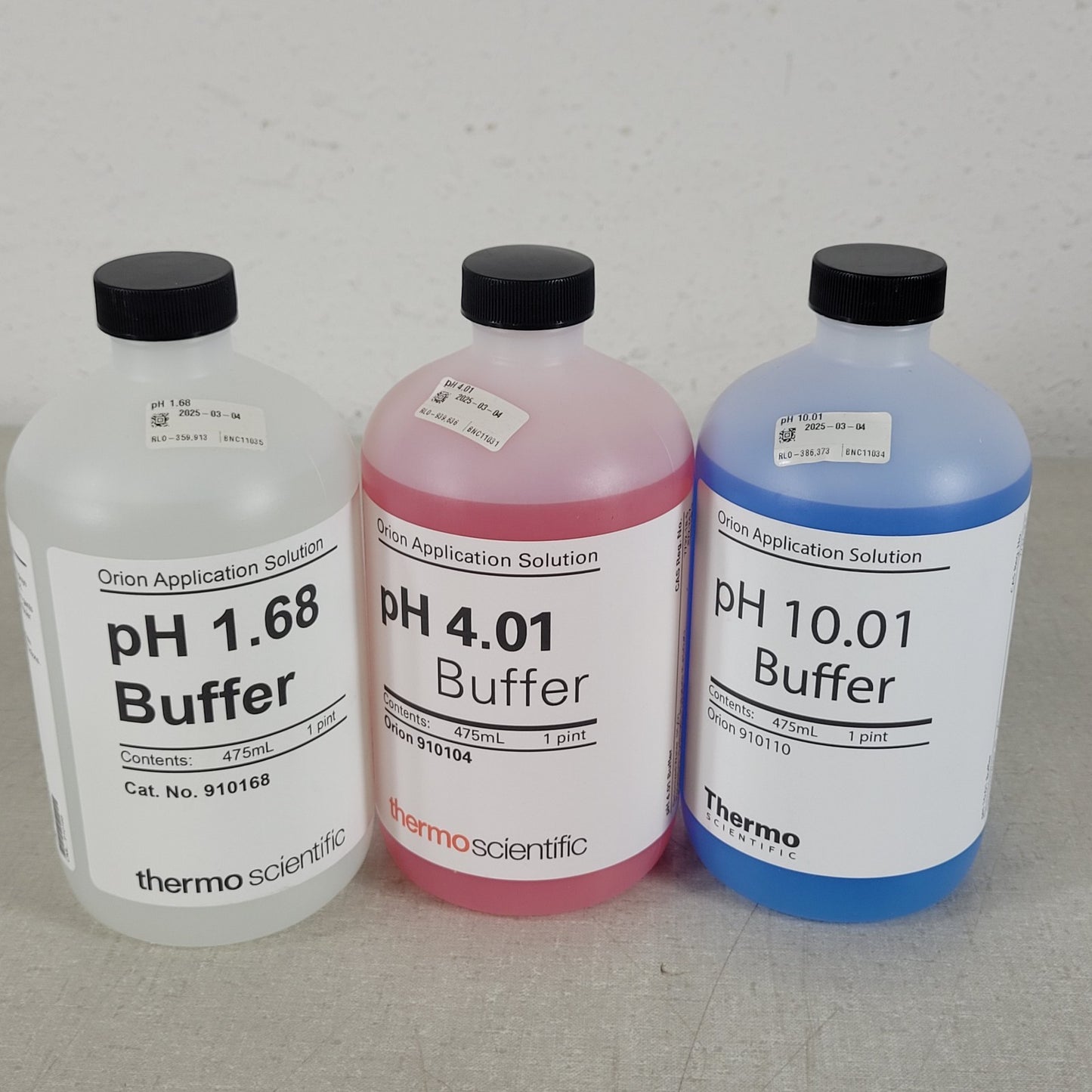 Thermo Orion 910168 910104 910110 pH 1.68 pH 4.01 pH 10.01 Buffer 475mL