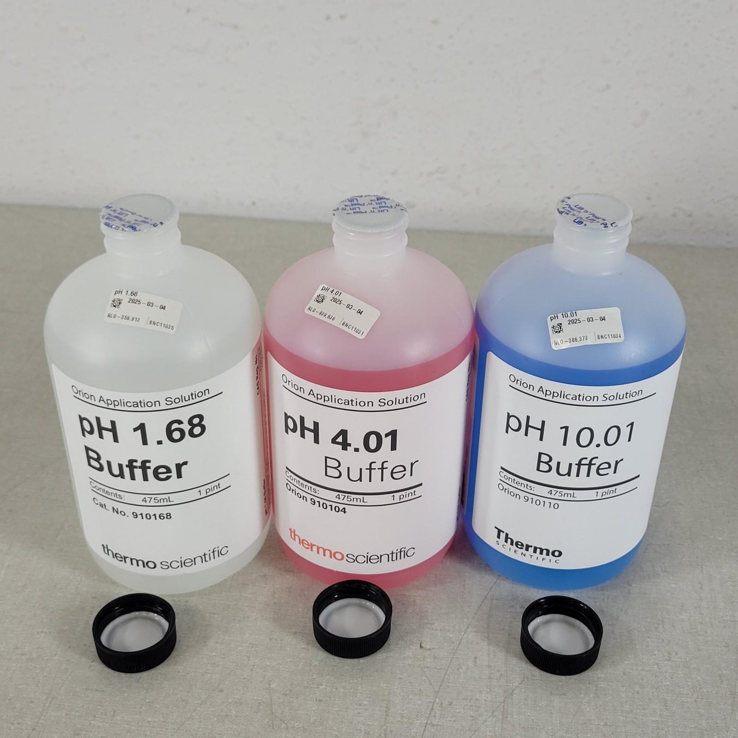 Thermo Orion 910168 910104 910110 pH 1.68 pH 4.01 pH 10.01 Buffer 475mL