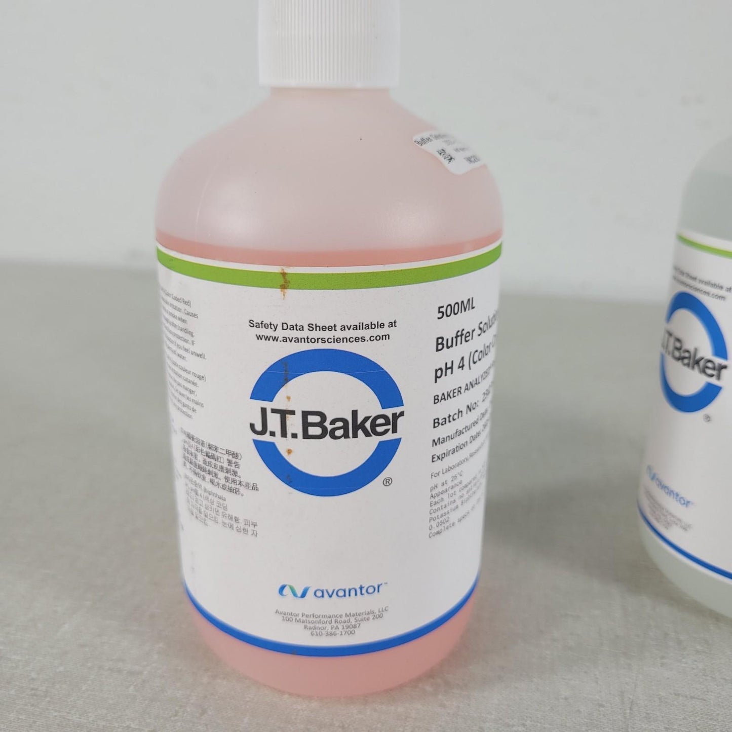 J.T. Baker 5657-01 5608-01 5655-01 Buffer Solution Kit pH 4 pH 7 pH 10