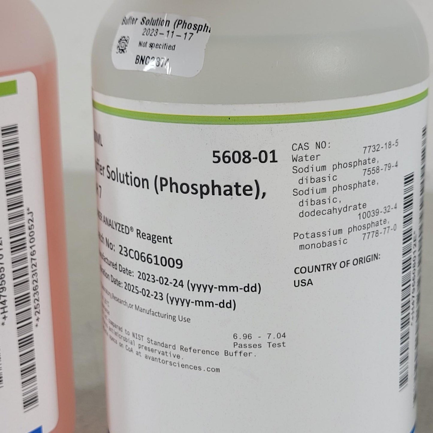 J.T. Baker 5657-01 5608-01 5655-01 Buffer Solution Kit pH 4 pH 7 pH 10