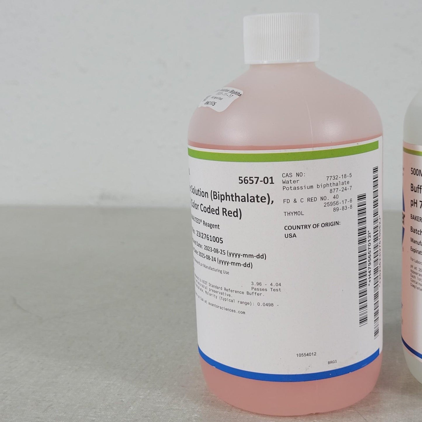 J.T. Baker 5657-01 5608-01 5655-01 Buffer Solution Kit pH 4 pH 7 pH 10