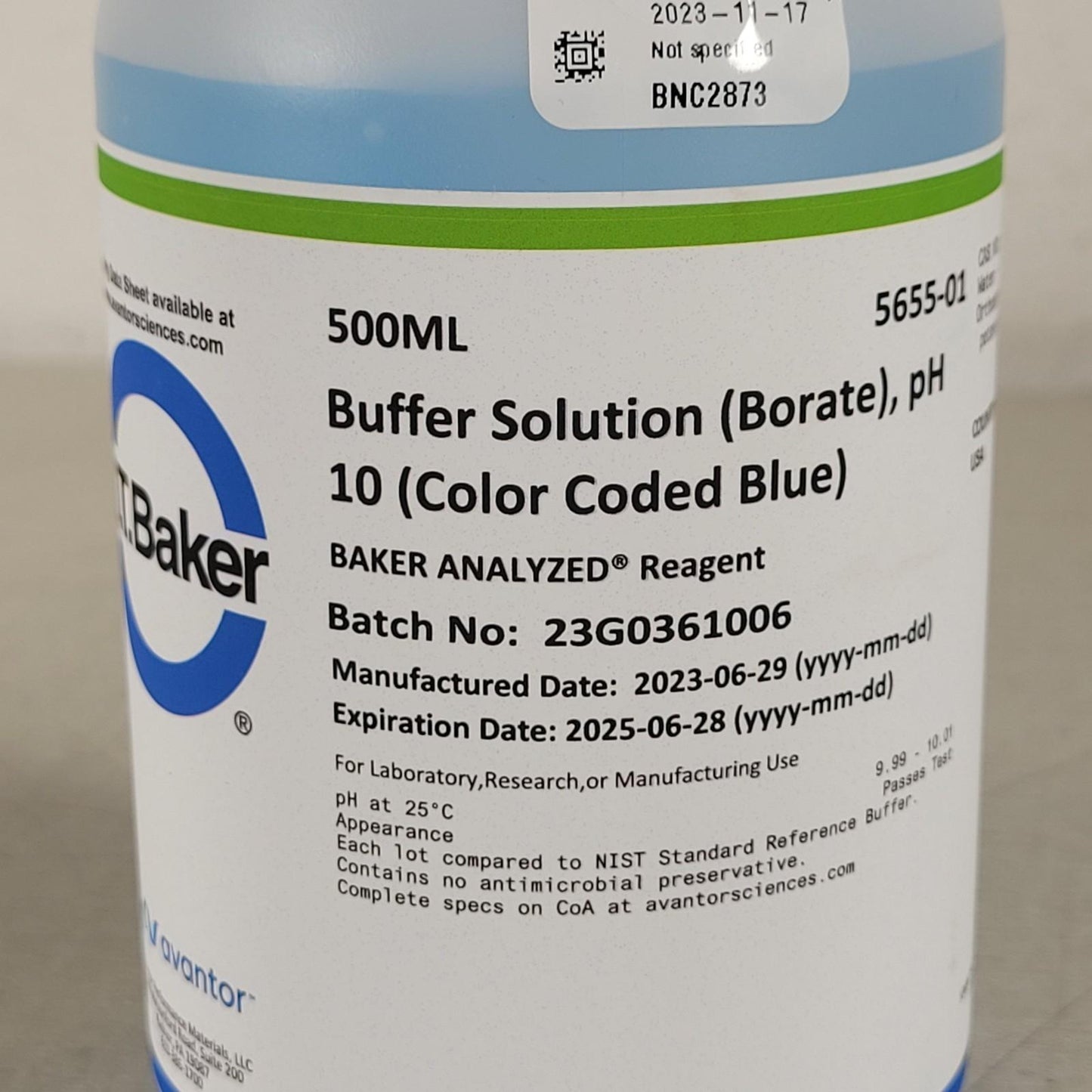 J.T. Baker 5657-01 5608-01 5655-01 Buffer Solution Kit pH 4 pH 7 pH 10
