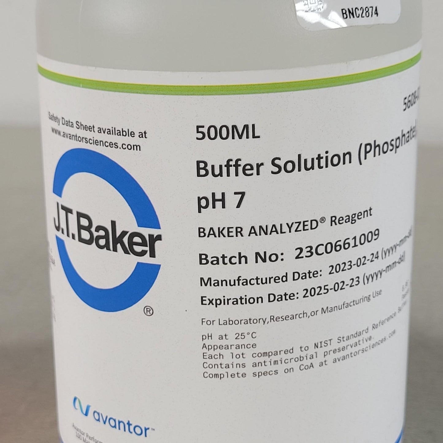 J.T. Baker 5657-01 5608-01 5655-01 Buffer Solution Kit pH 4 pH 7 pH 10