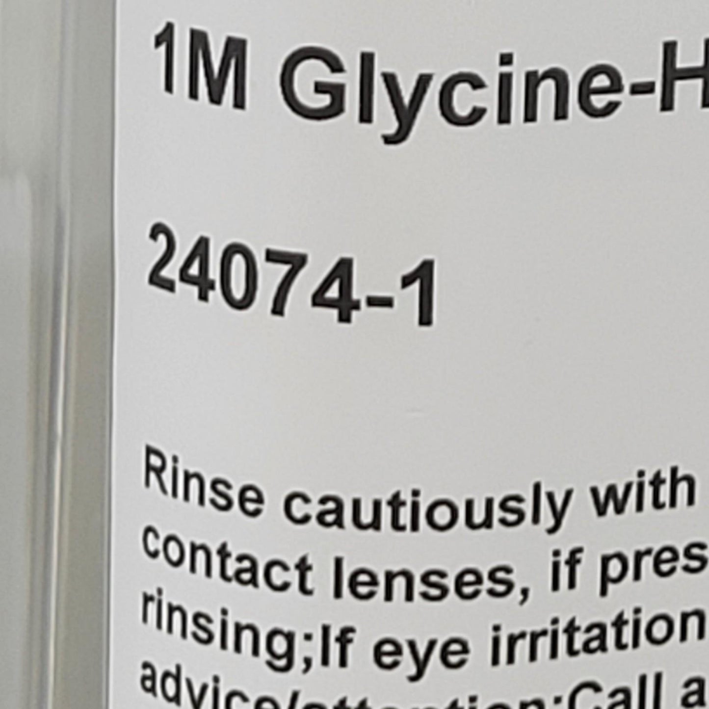 Polysciences 24074-1 1M Glycine -HCl Buffer pH 2.7±0.1 10X Concentrate 1 Liter