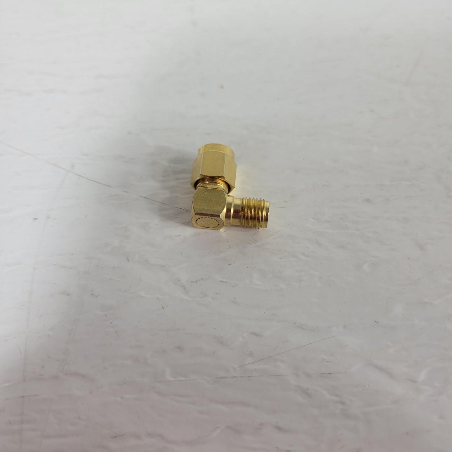 Right Angle 90deg Elbow SMA Connector Male to Female Gold RF Coaxial DC Signals