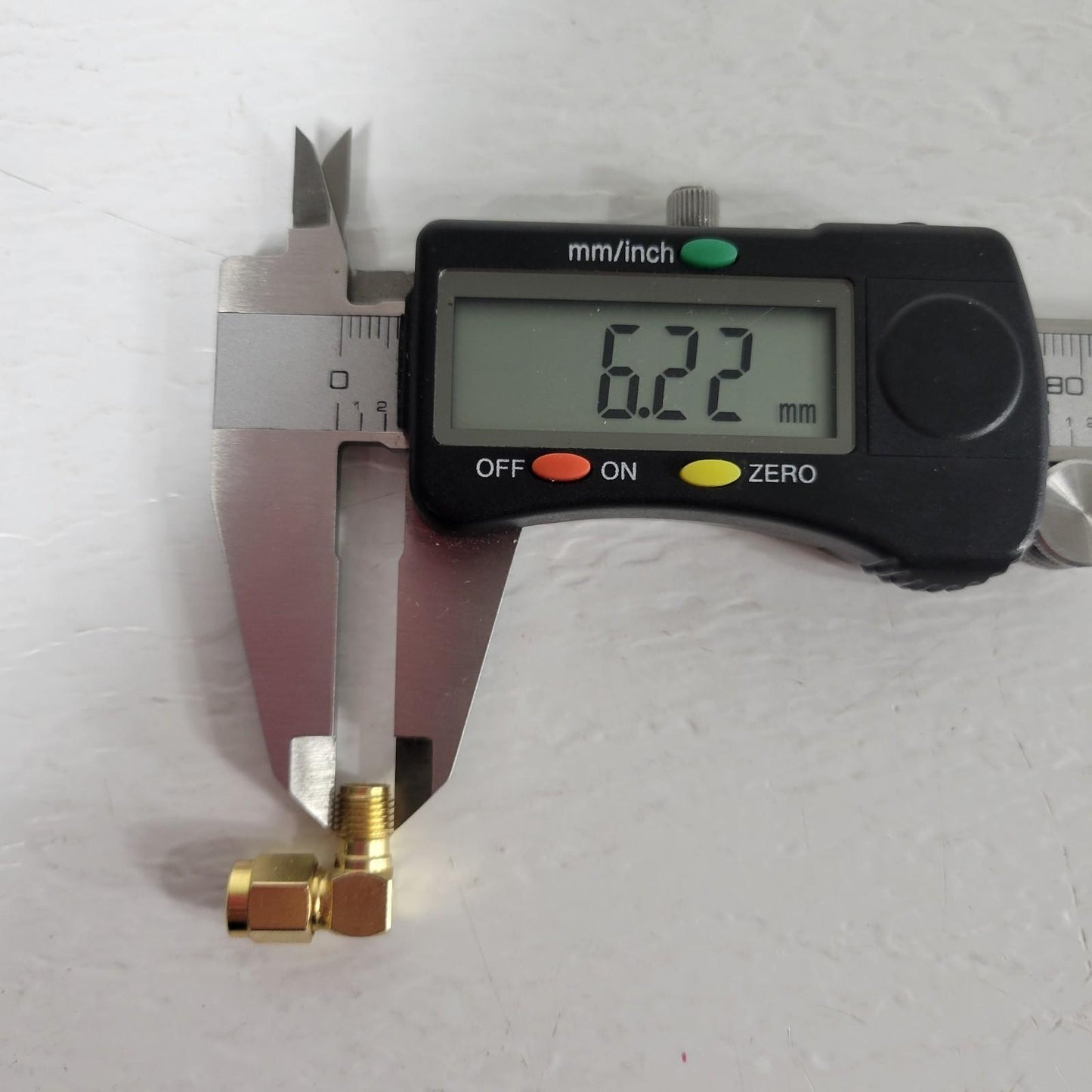 Right Angle 90deg Elbow SMA Connector Male to Female Gold RF Coaxial DC Signals