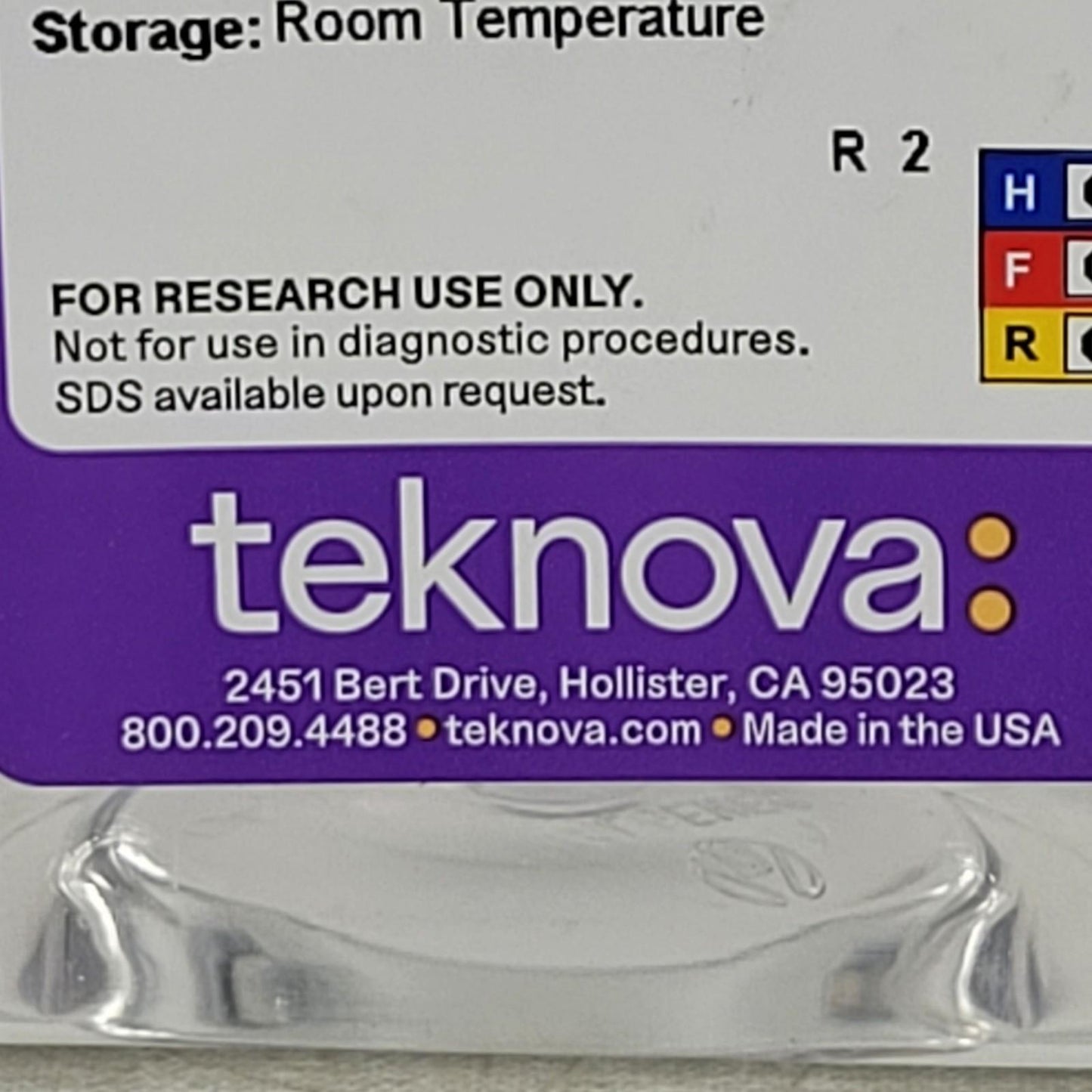 Teknova 20746 Mammalian Cell Lysis Buffer 500 mL Sterile pH 8.5