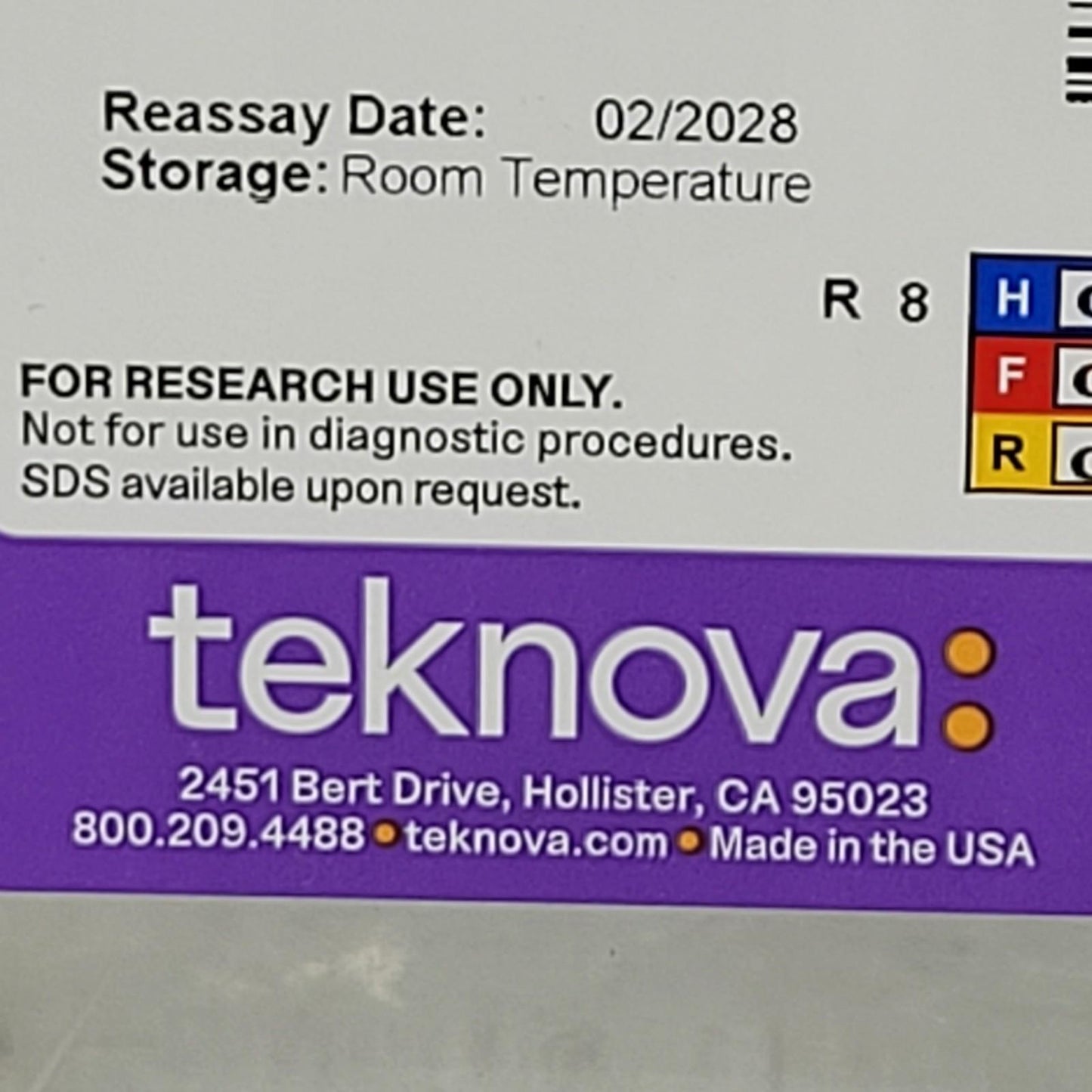 Teknova P0200 1X Phosphate-Buffered Saline PBS pH 7.4 Sterile 1000mL