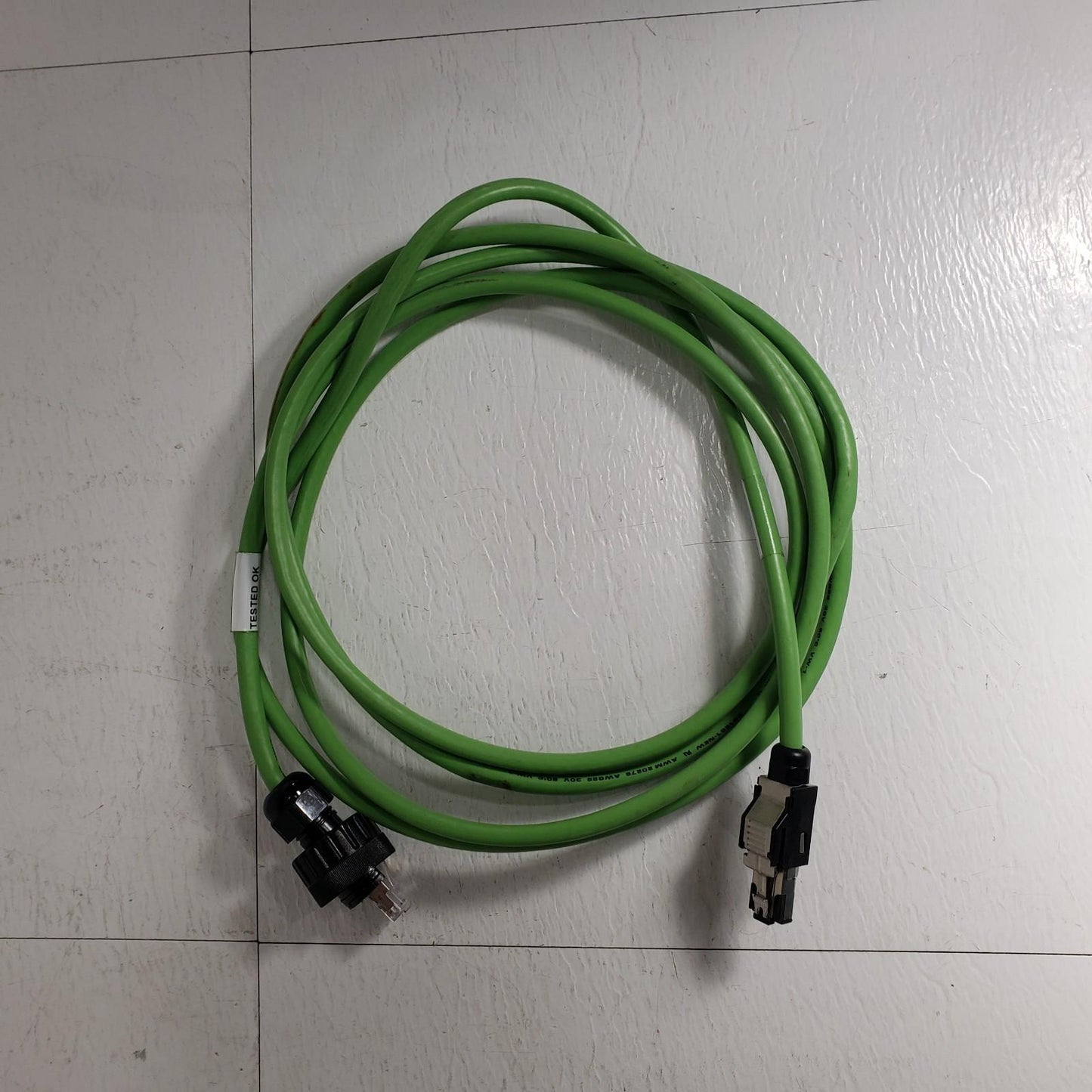Thread-On Ethernet Cord A58695 - AA ID: T-6948 10 Foot 30 Volt Shielded