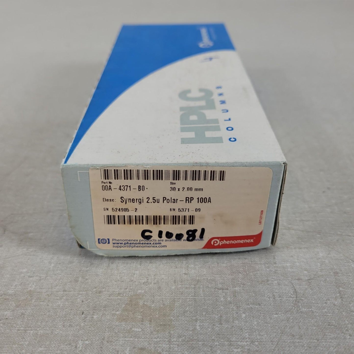 Phenomenex 00A-4371-B0 Synergi 2.5u Polar-RP 100A 30 x 2.00 mm HPLC Column