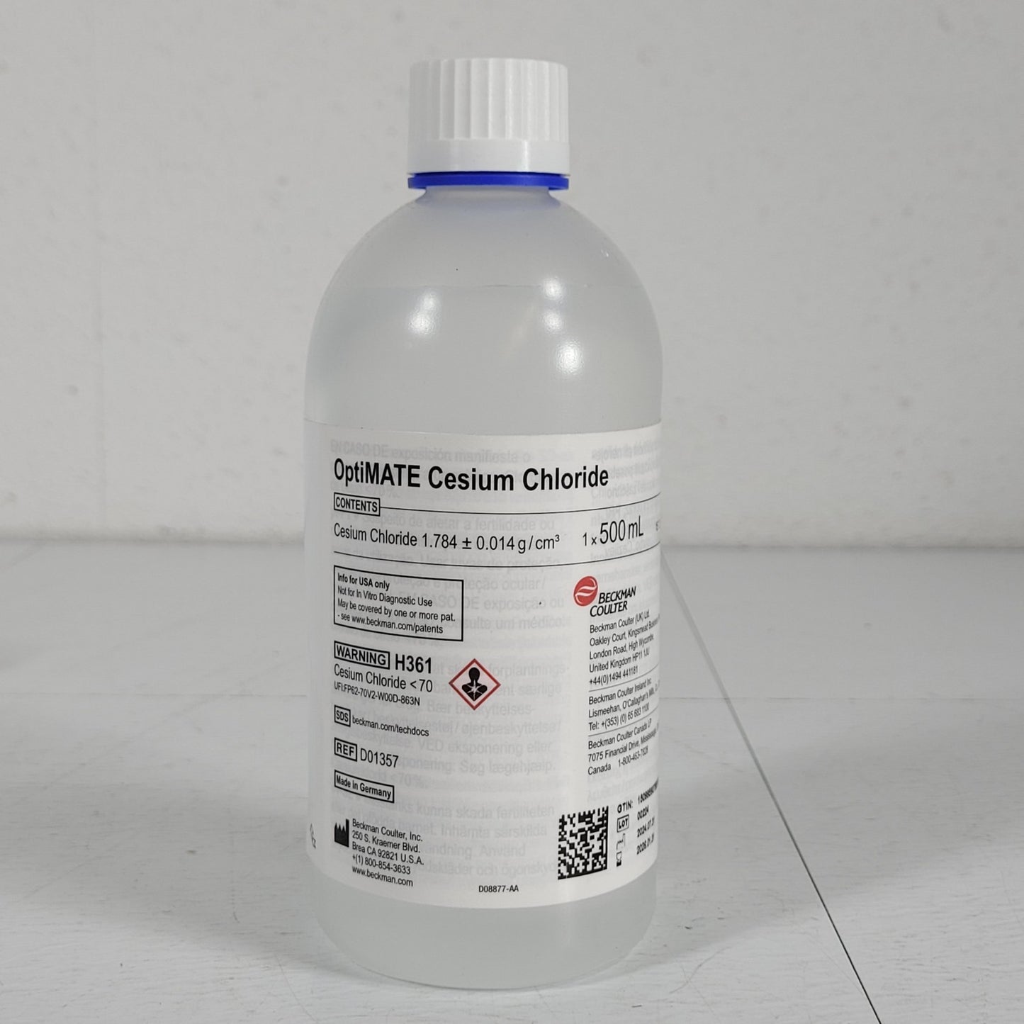 Beckman Coulter D01357 CsCl 1.784 ± 0.014 g/mL Purification 500 mL