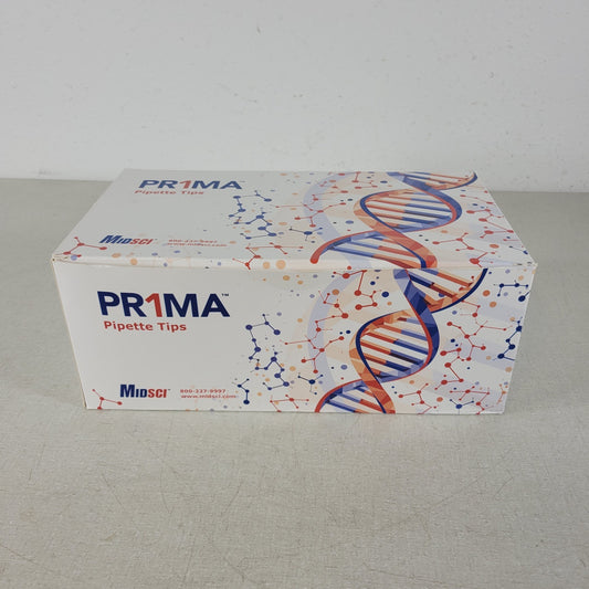 Midsci PR-300RK-S Prima 300ul Pipette Tips Racked Clear Low-Ret 10 Racks 96 Tips