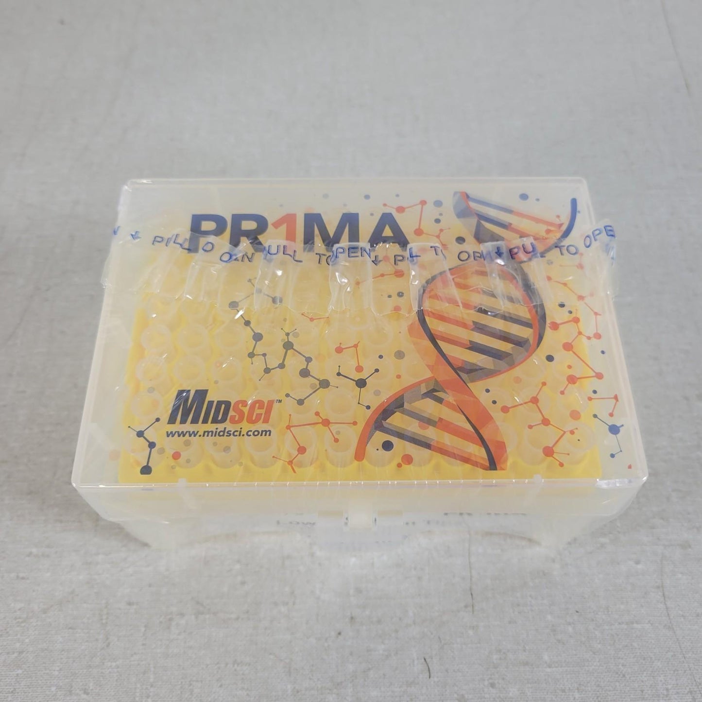 Midsci PR-300RK-S Prima 300ul Pipette Tips Racked Clear Low-Ret 10 Racks 96 Tips