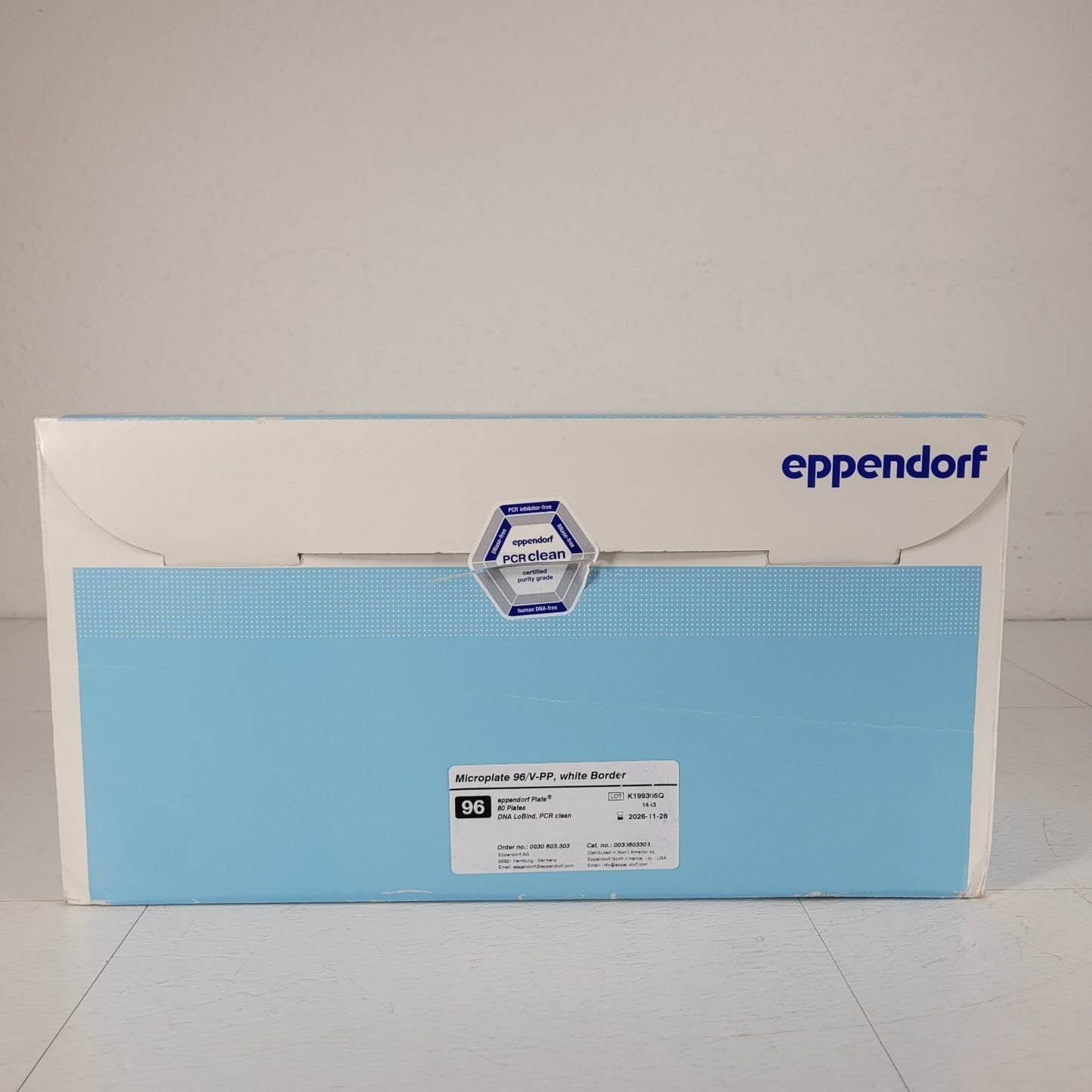 Eppendorf 0030603303 Microplate 96/V-PP White Border 45 Total Plates Partial Box