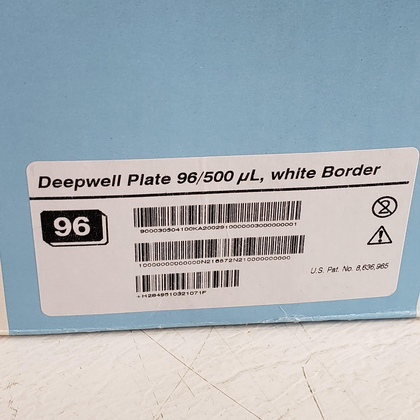 Eppendorf 951032107 Deepwell Plate 96/500 µL 64 Plates Protein LoBind PCR Clean