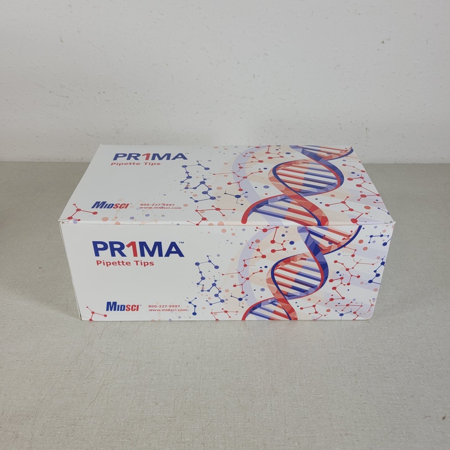MidSci PR-200RK-S Prima 200ul Pipette Tips Racked Clear Low Retention 10 Racks