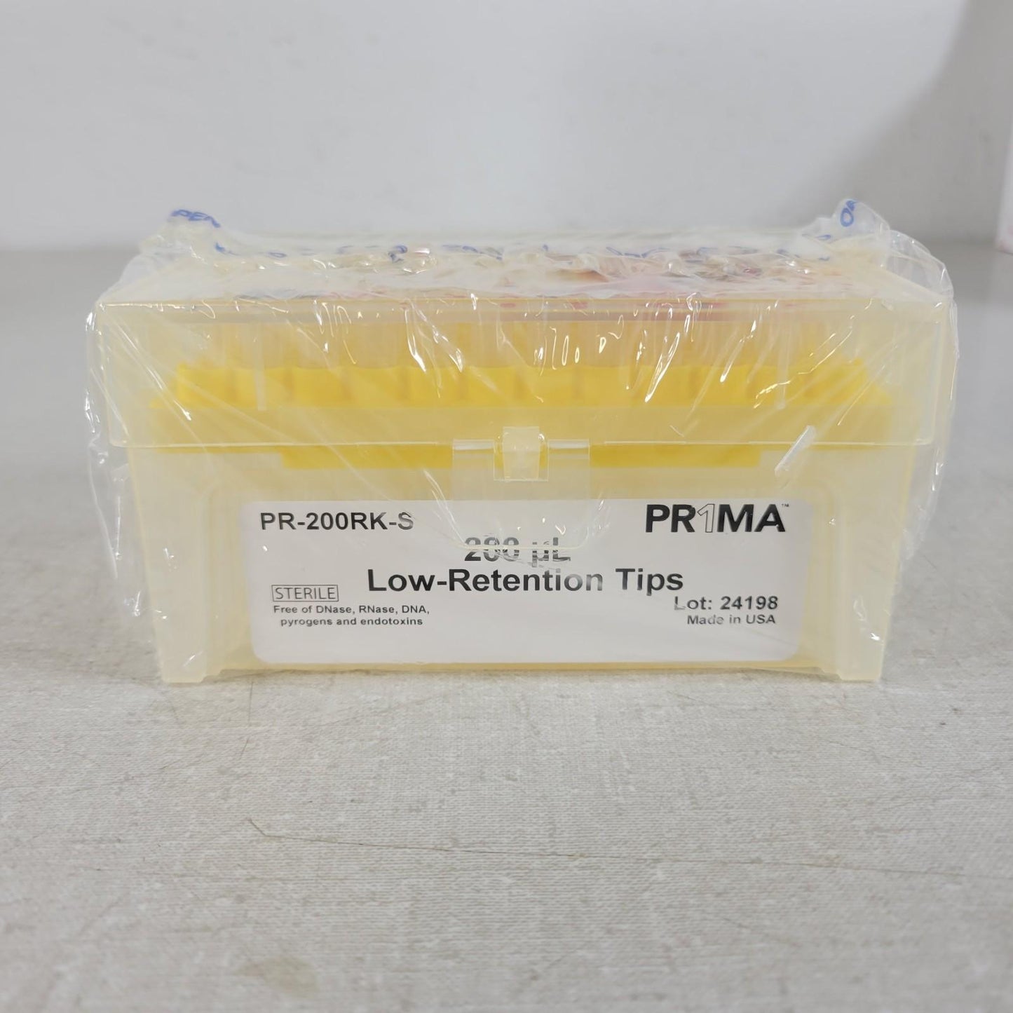 MidSci PR-200RK-S Prima 200ul Pipette Tips Racked Clear Low Retention 10 Racks