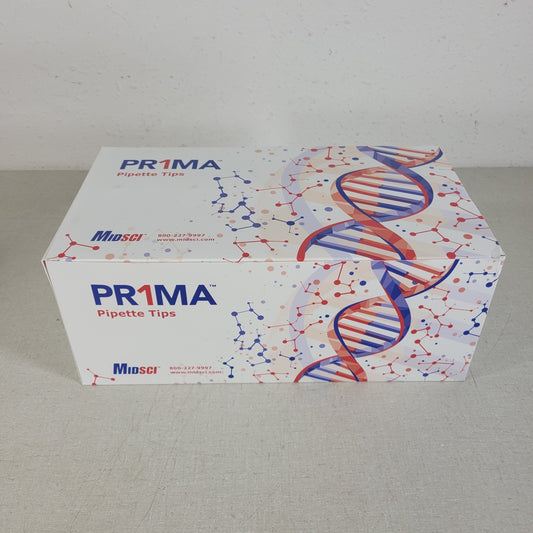 MidSci PR-10RK-FL Prima 10ul Barrier Tips Racked Clear Low Retention 10 Racks 96