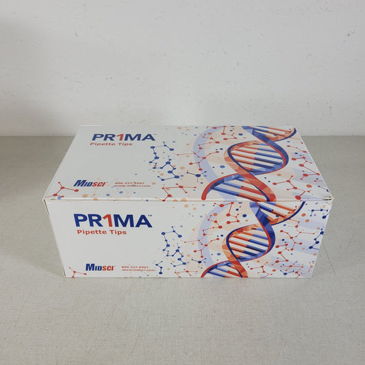 MidSci PR-200RK-FL Prima 200ul Barrier Tips Racked Clear Low Ret 10 Racks 96 Tip