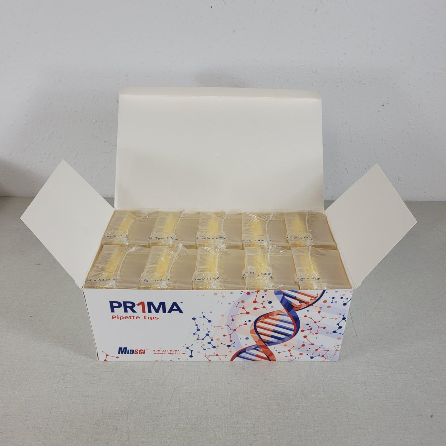 MidSci PR-20RK-FL Prima 20ul Barrier Tips Racked Clear Low Retn 10 Racks 96 Tips