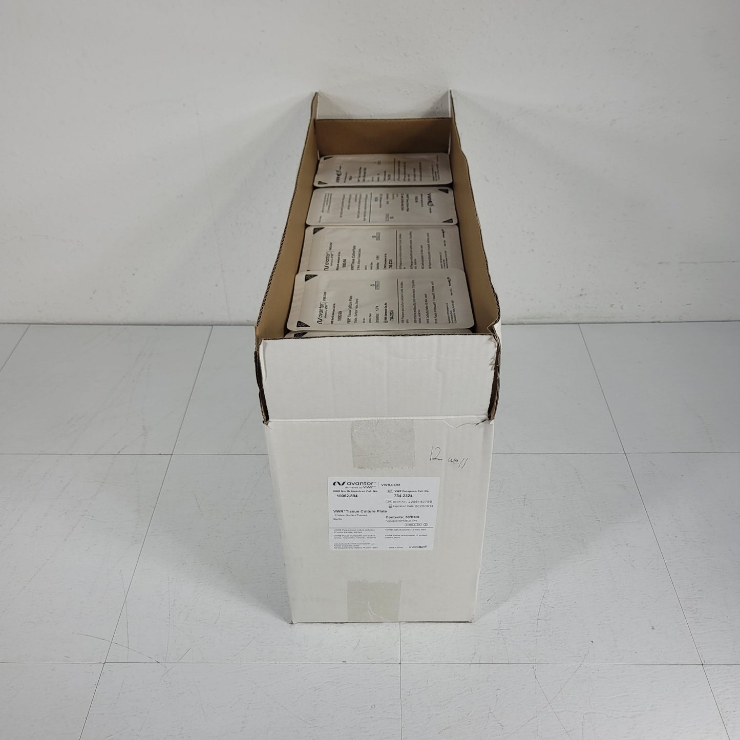 Case of 50 - Avantor 10062-894 VWR Tissue Culture Plate 12 Wells Surface Treated