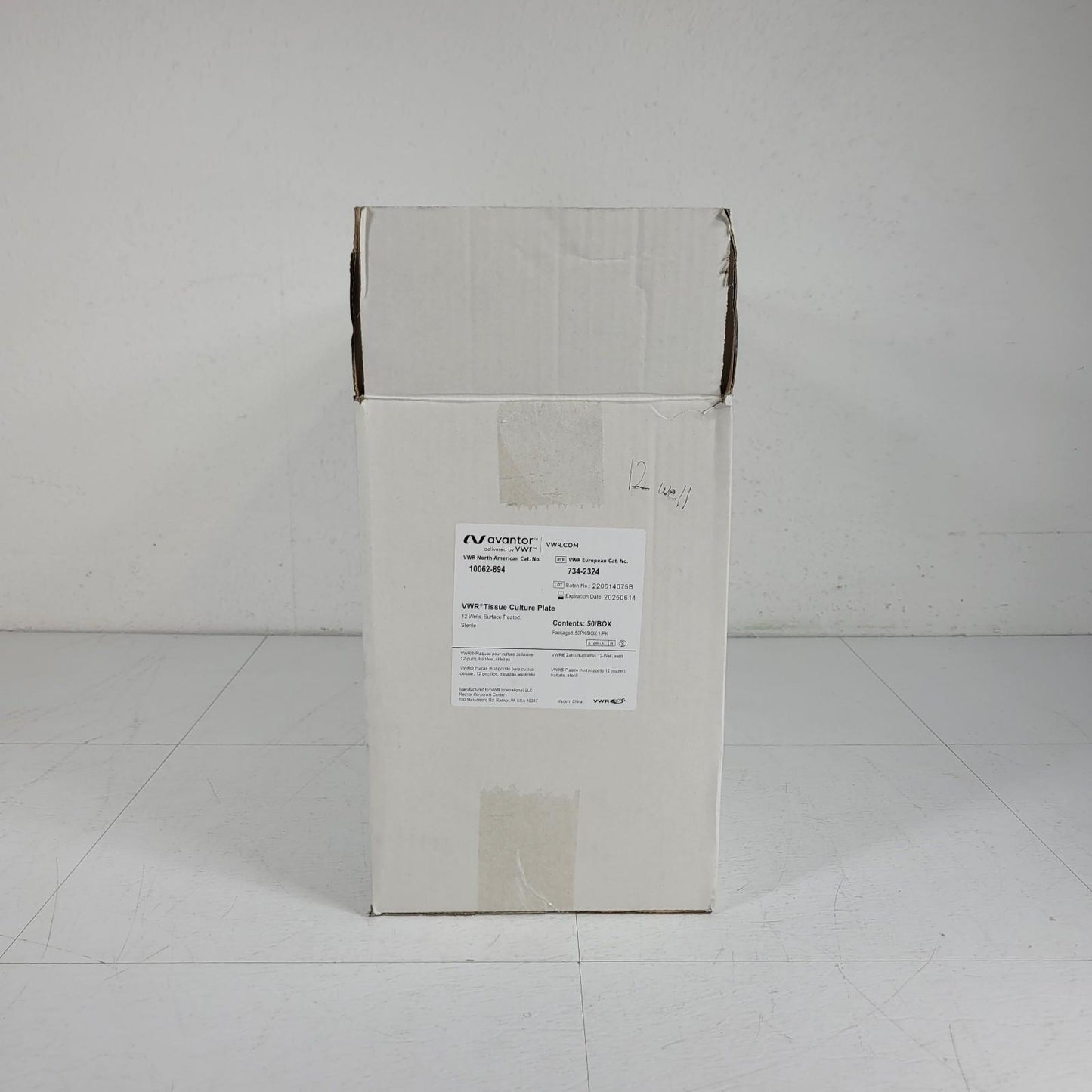 Case of 50 - Avantor 10062-894 VWR Tissue Culture Plate 12 Wells Surface Treated
