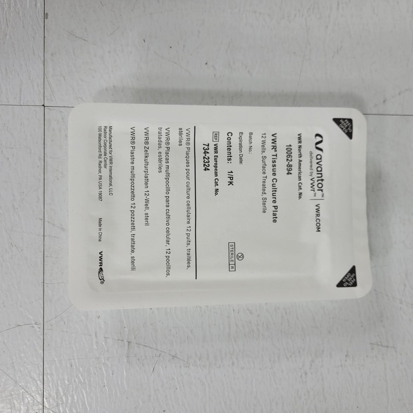 Case of 50 - Avantor 10062-894 VWR Tissue Culture Plate 12 Wells Surface Treated