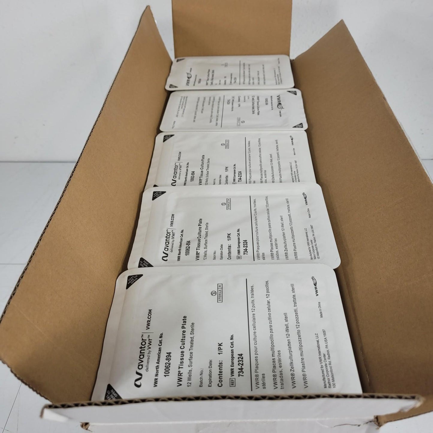 Case of 50 - Avantor 10062-894 VWR Tissue Culture Plate 12 Wells Surface Treated