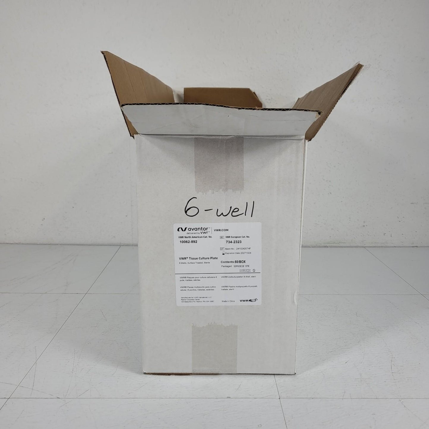 34PK Avantor 10062-892 VWR Tissue Culture Plate 6 Well Surface Treated